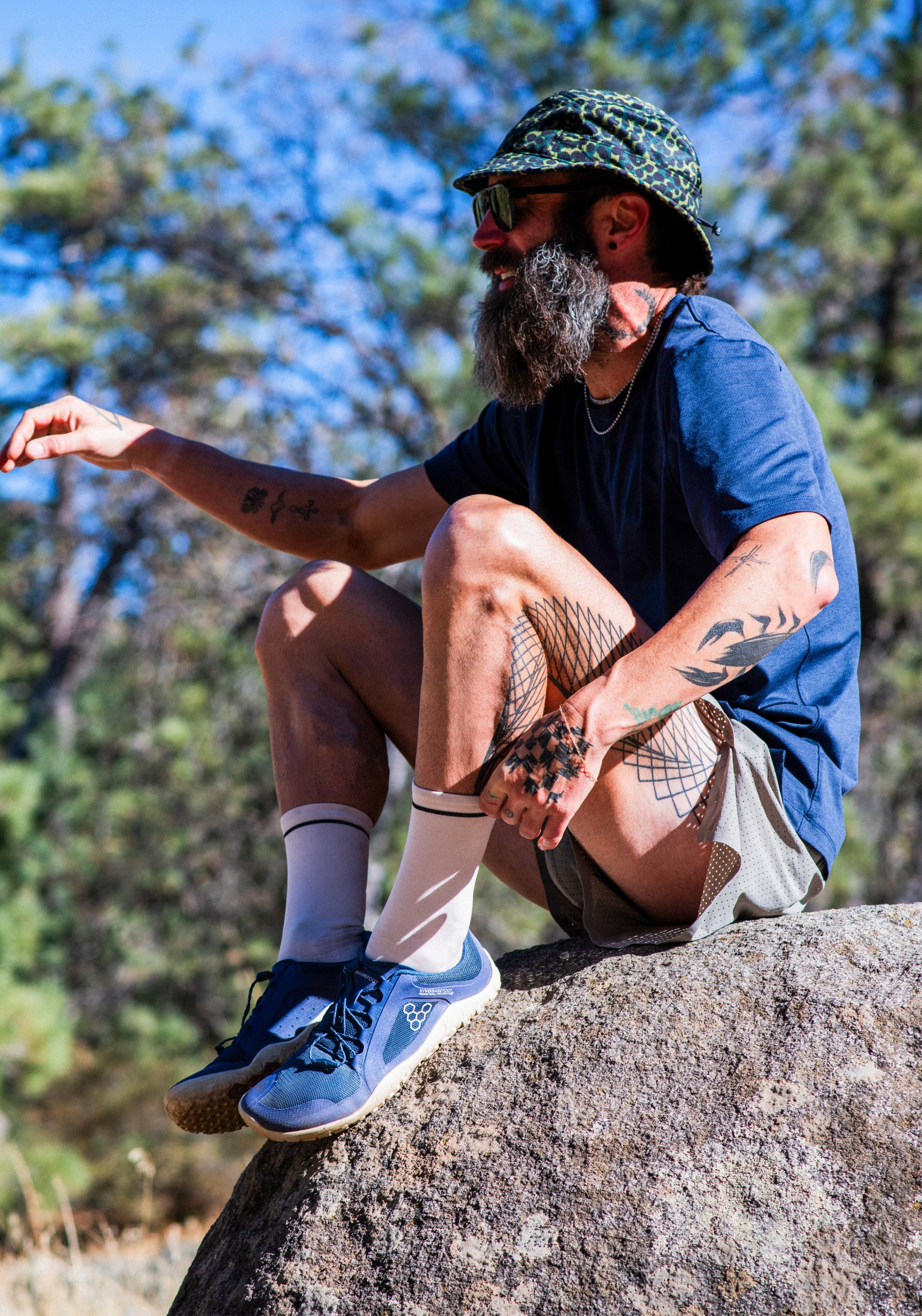 Pantofi drumeție Barefoot - Primus Trail FG 3.5 Men Insignia Blue/Gum