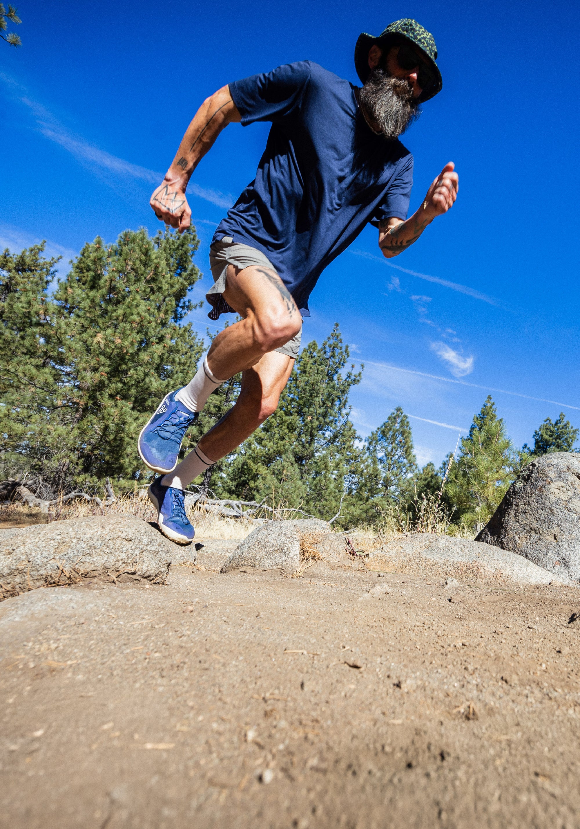 Pantofi drumeție Barefoot - Primus Trail FG 3.5 Men Insignia Blue/Gum