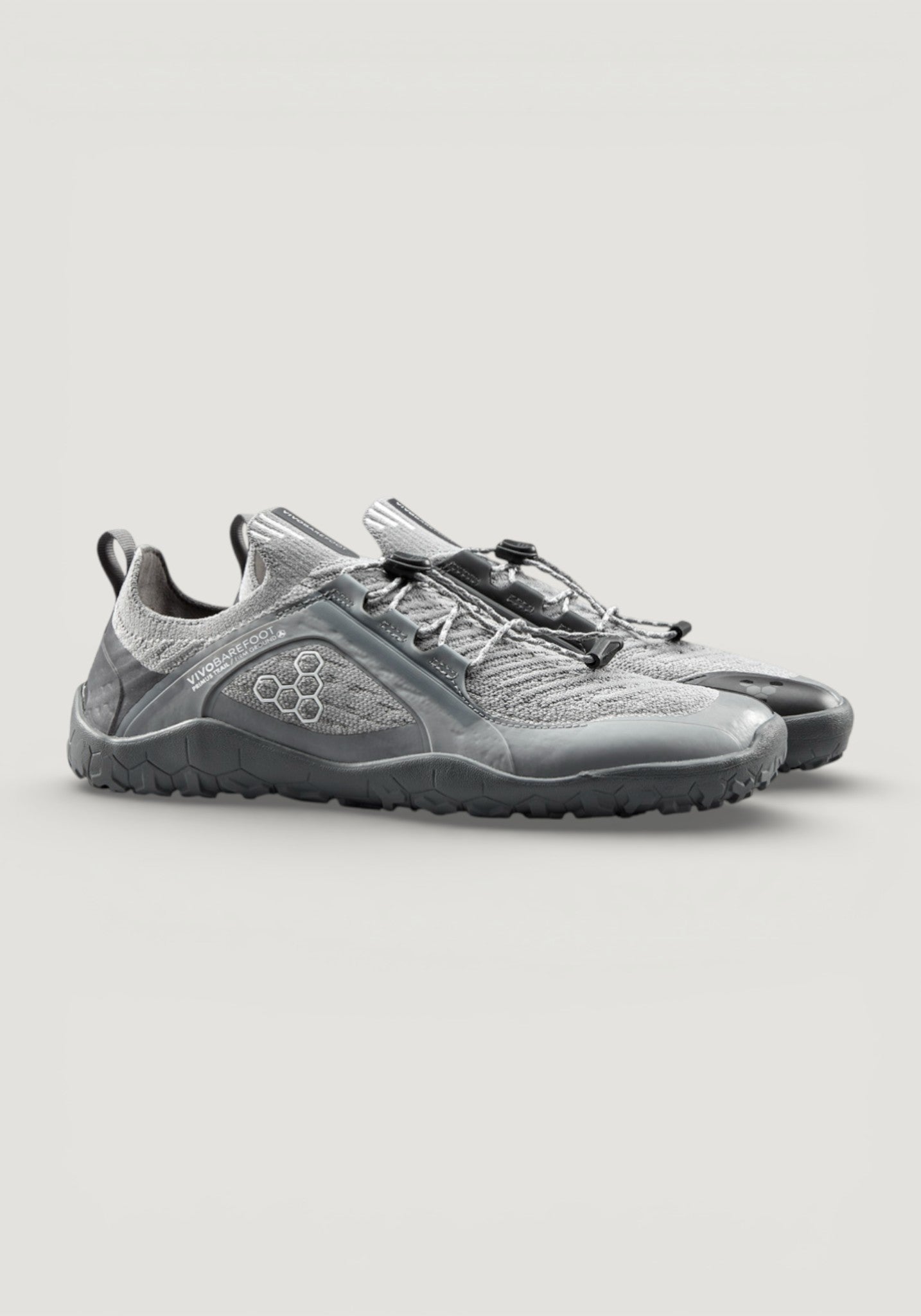 Pantofi drumeție Barefoot - Primus Trail Knit FG Men Grounding Storm Cloud