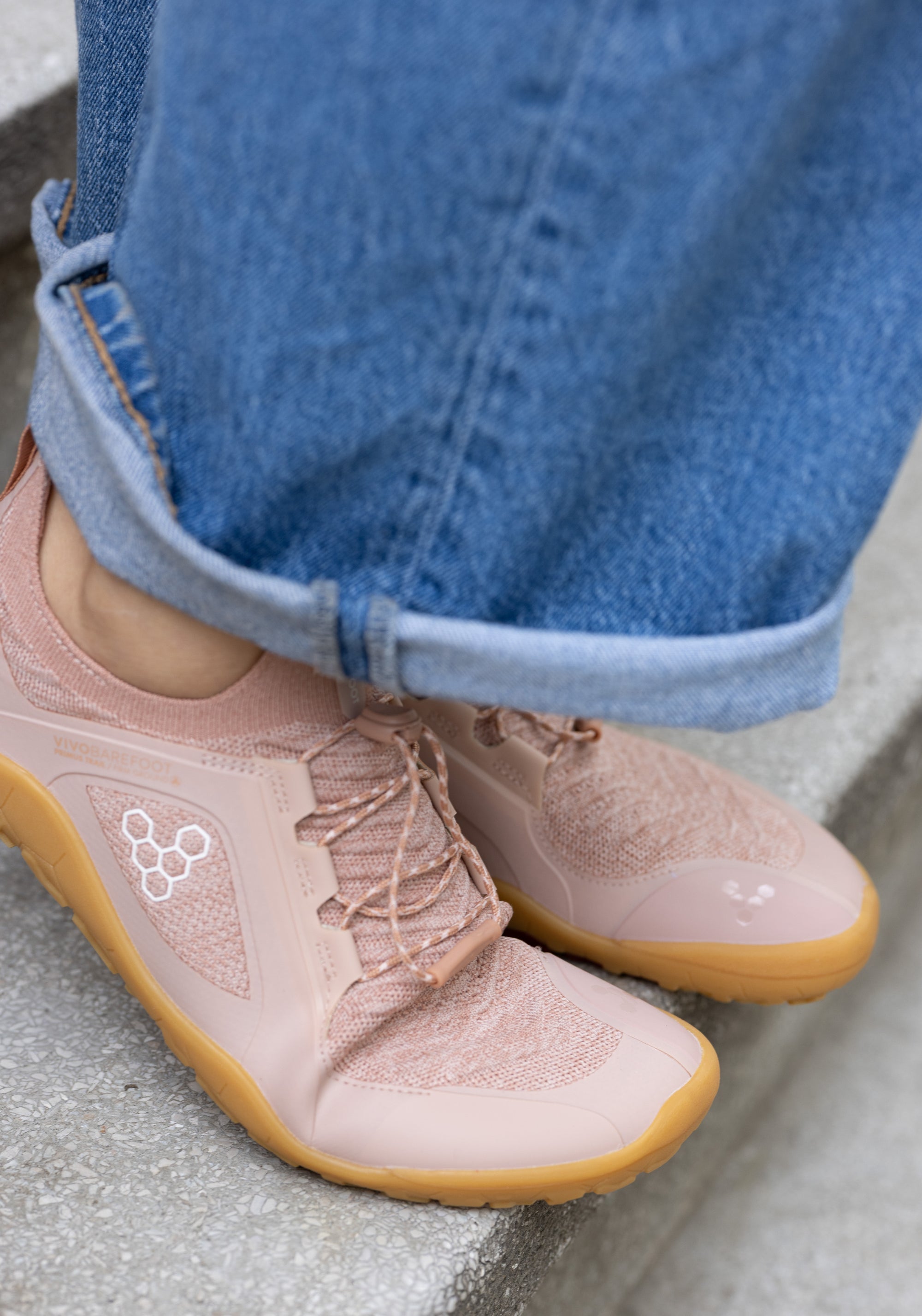 Pantofi drumeție Barefoot - Primus Trail Knit FG Women Clay