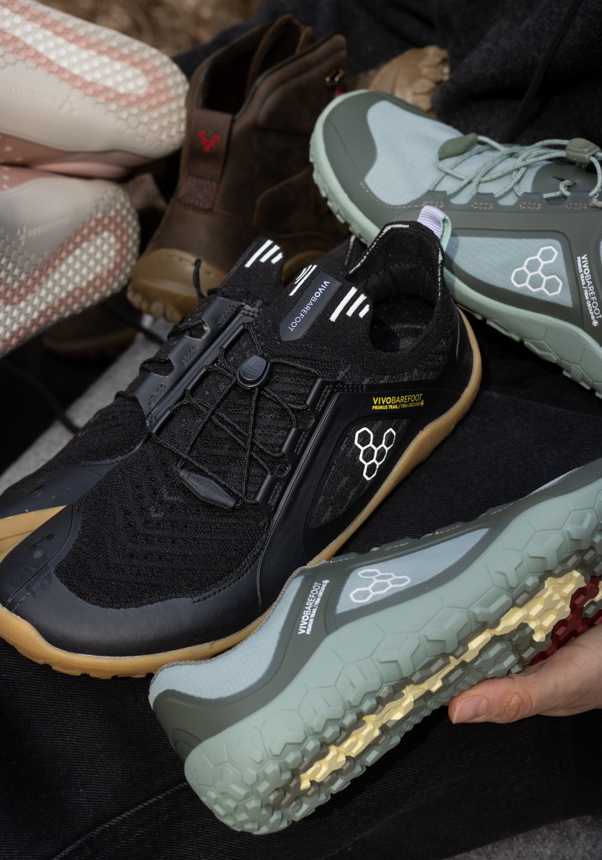 Pantofi drumeție Barefoot - Primus Trail Knit FG Women Eclipse Purple Heather