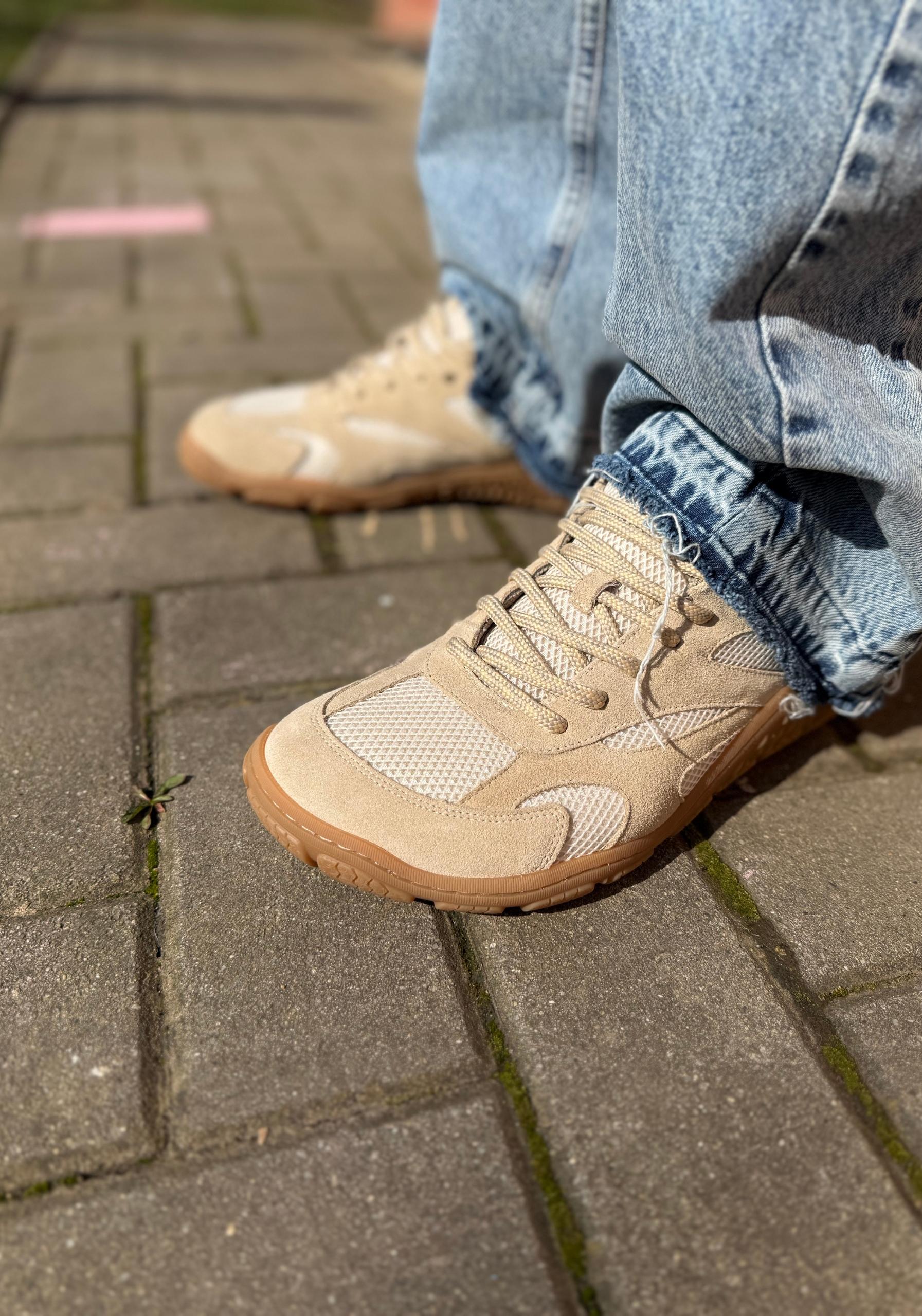 Pantofi drumeție Barefoot - Ralph Beige