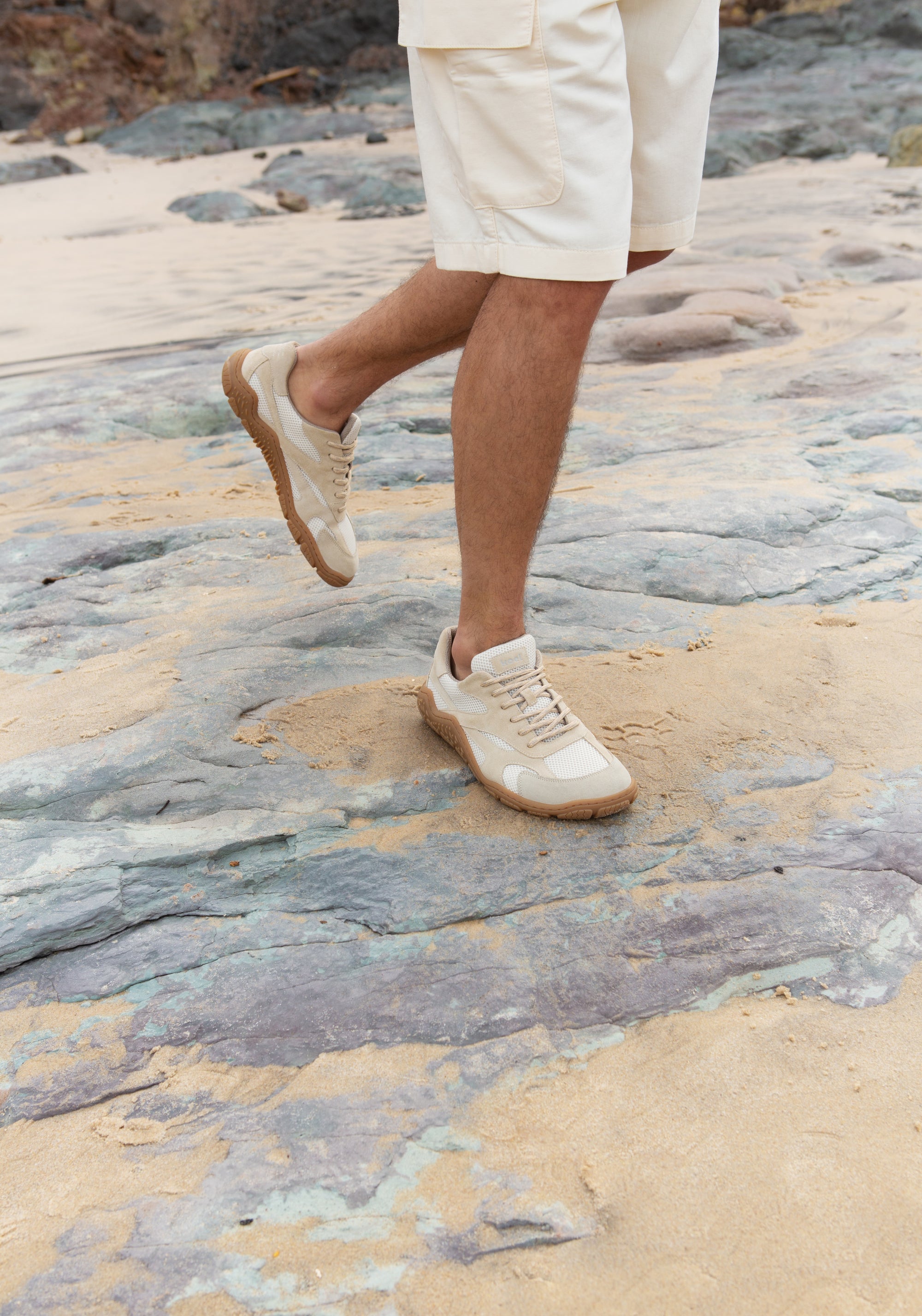 Pantofi drumeție Barefoot - Ralph Beige