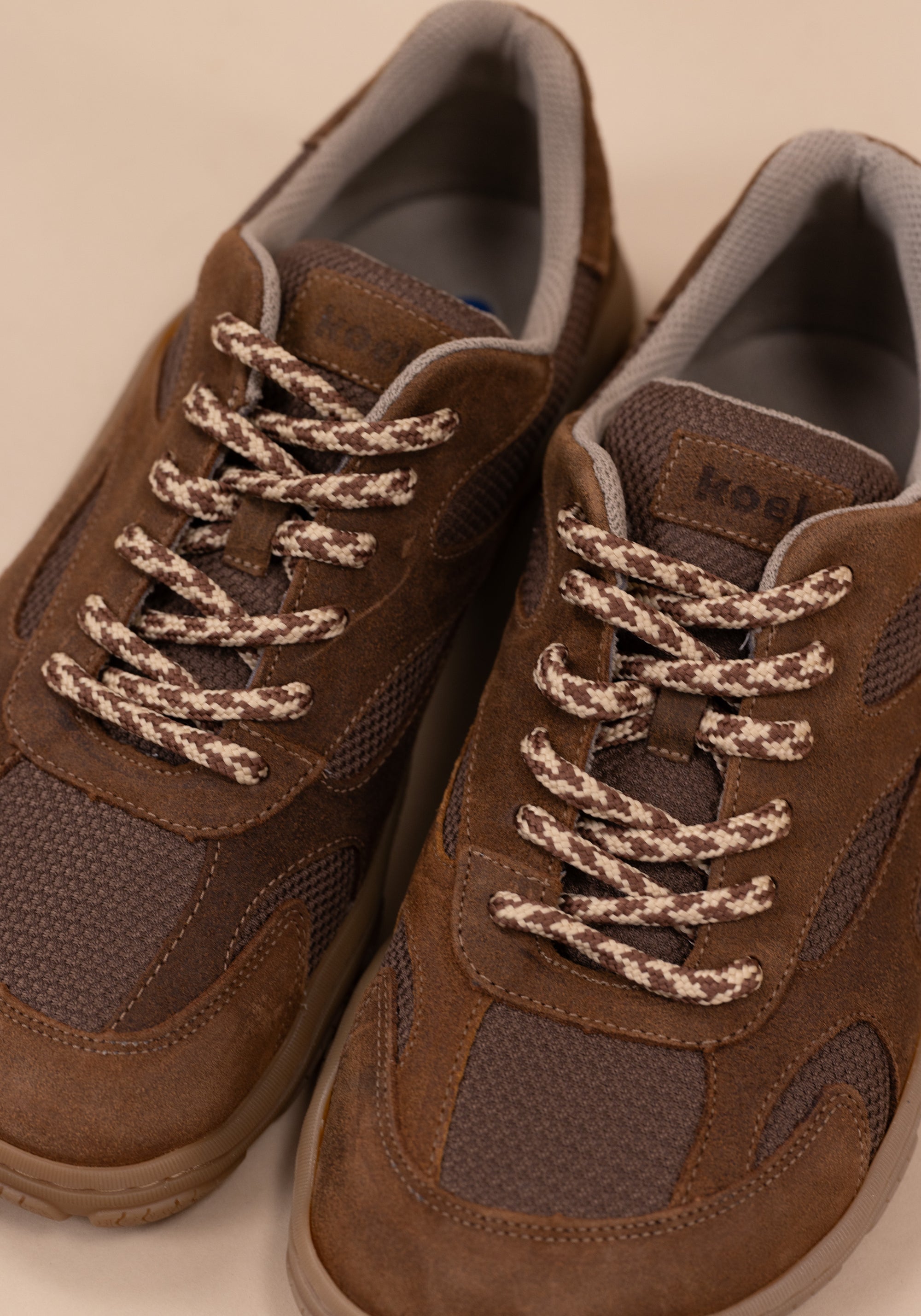 Pantofi drumeție Barefoot - Ralph Cognac