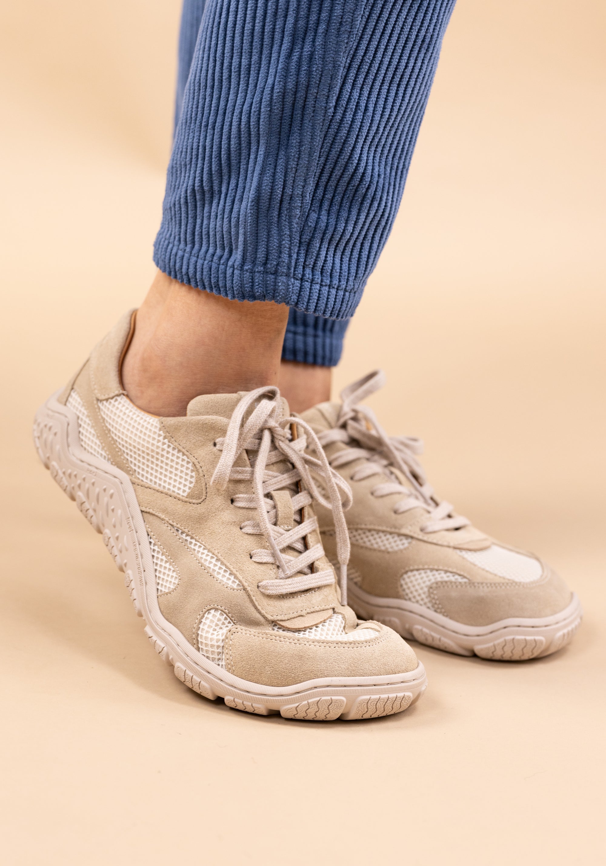 Pantofi drumeție Barefoot Wide - Rita Beige