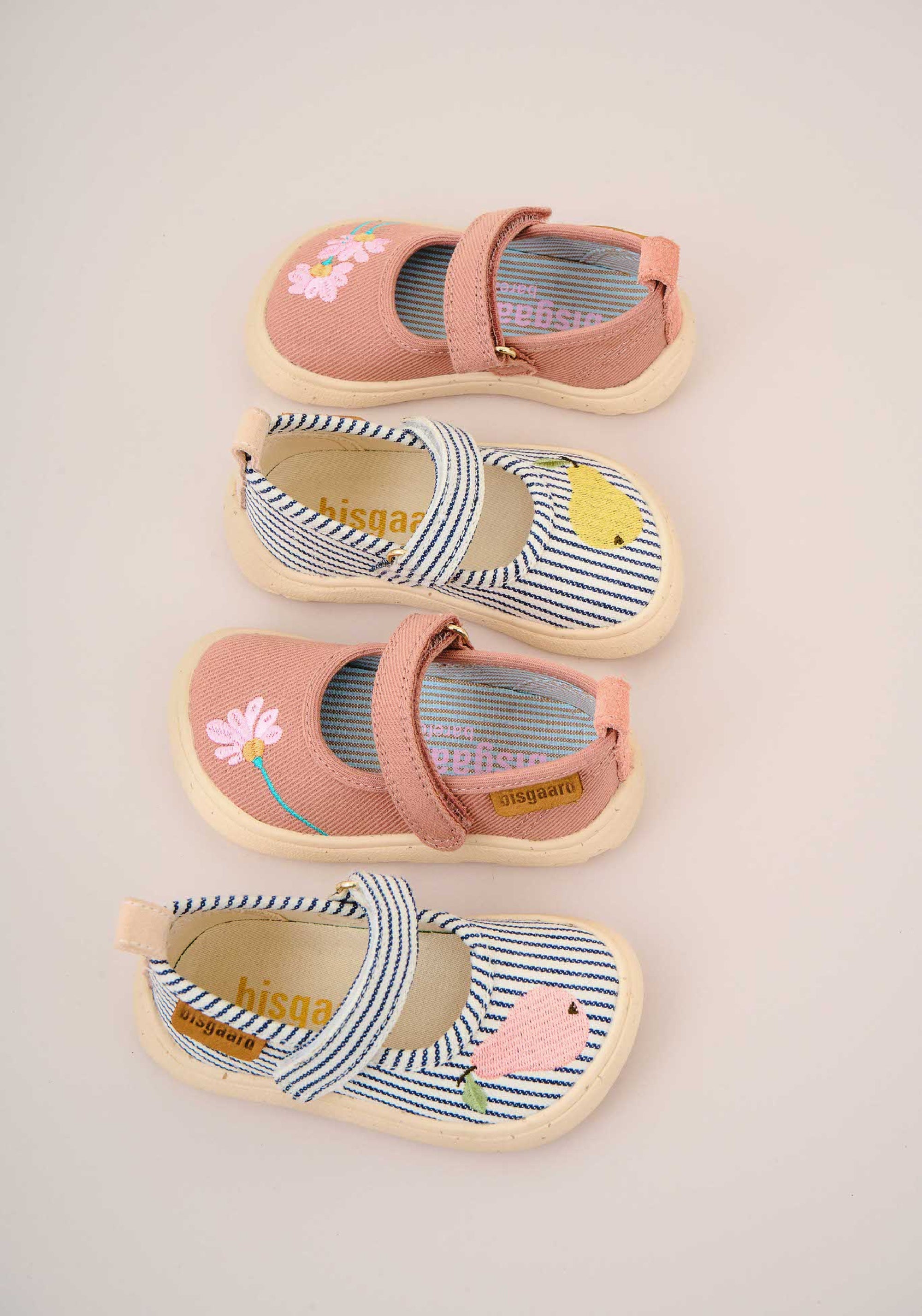 Pantofi interior Barefoot din bumbac - Ballet Pear