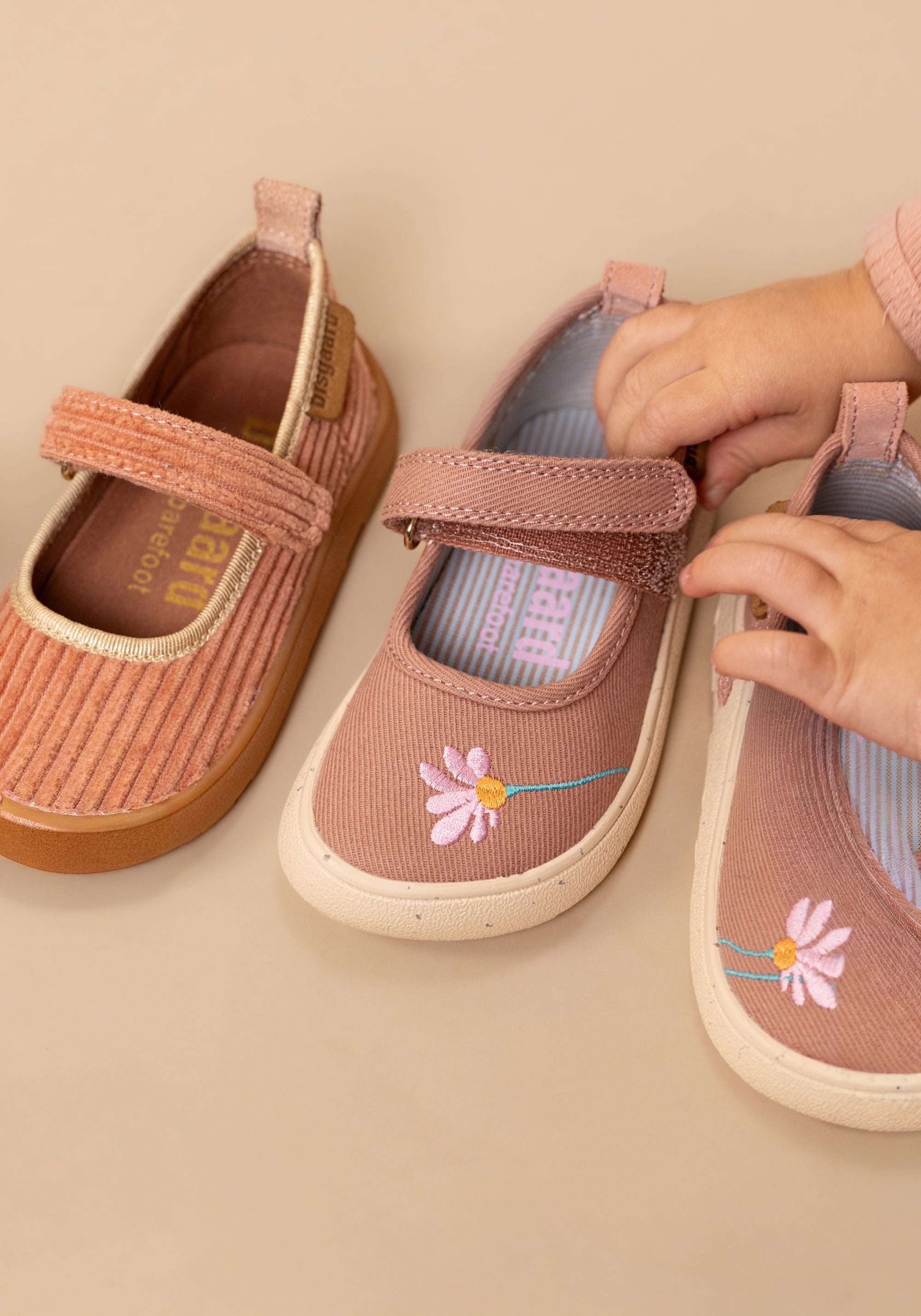 Pantofi interior Barefoot din bumbac - Ballet Lily