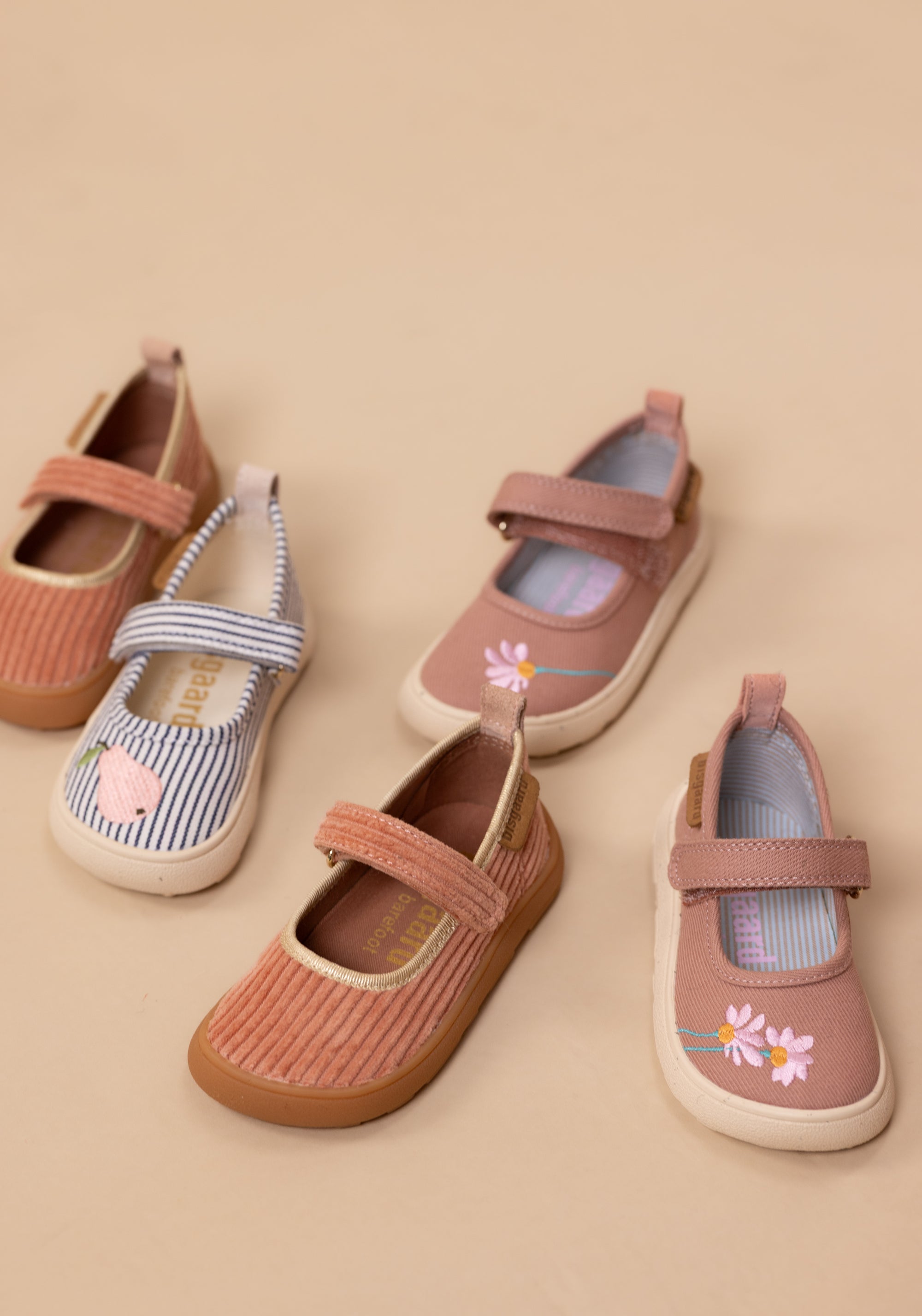 Pantofi interior Barefoot din bumbac - Ballet Lily