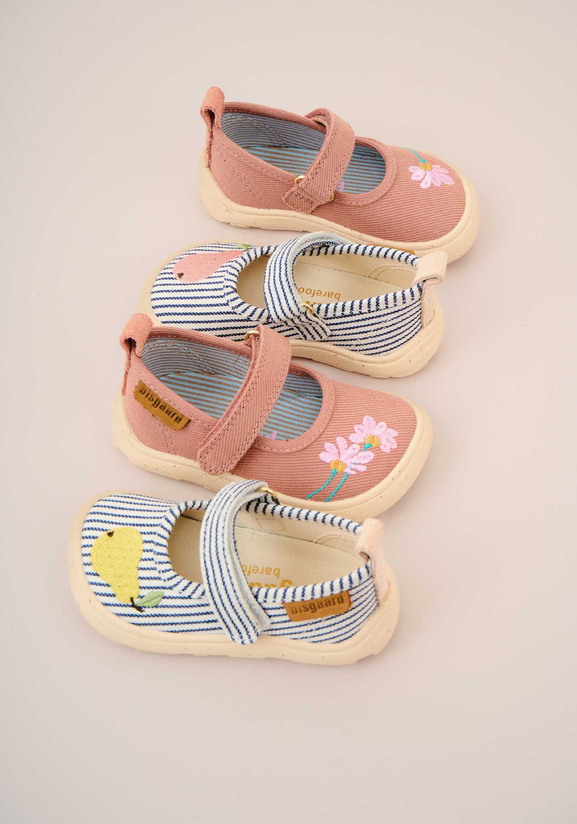 Pantofi interior Barefoot din bumbac - Ballet Pear