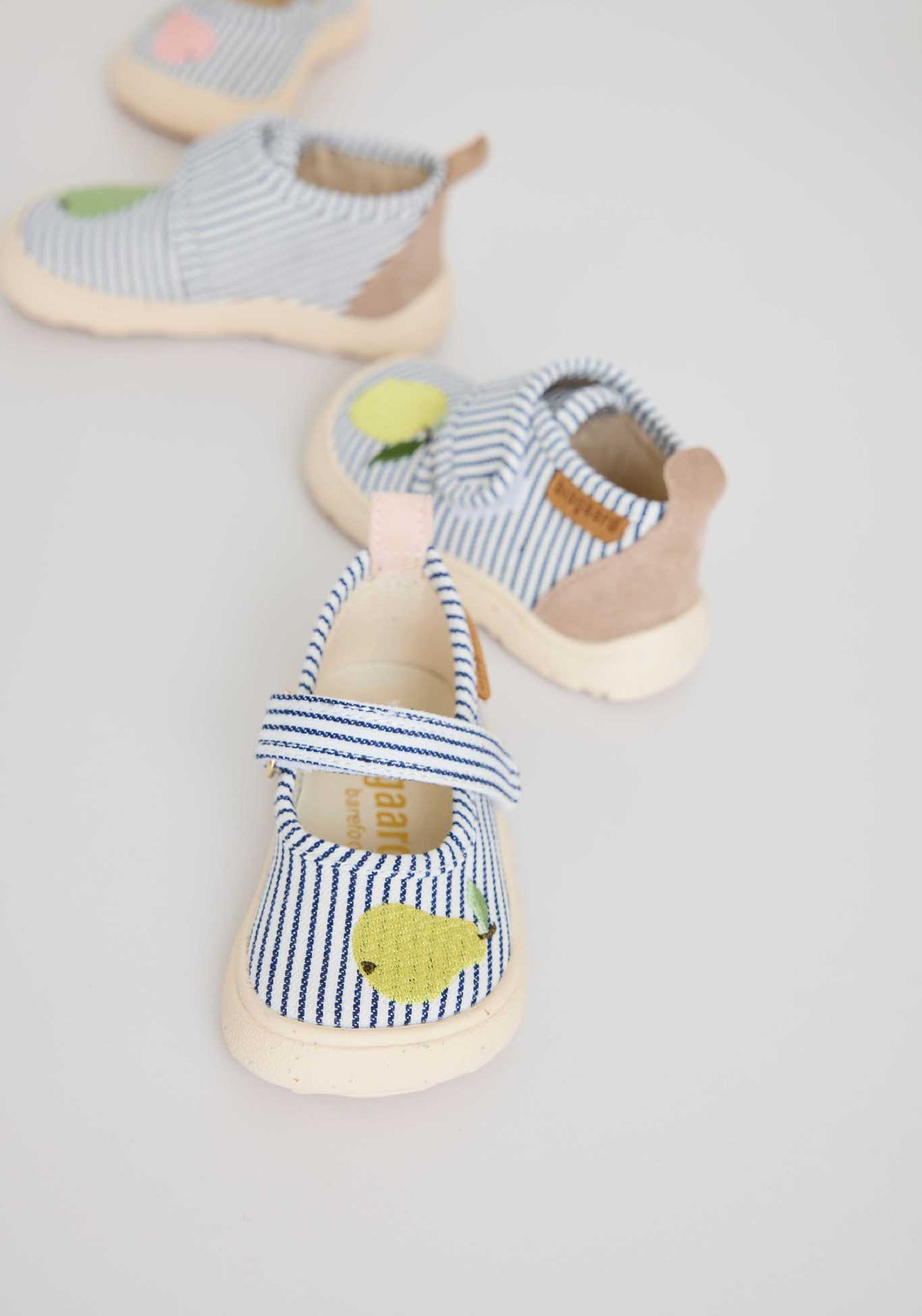 Pantofi interior Barefoot din bumbac - Ballet Pear