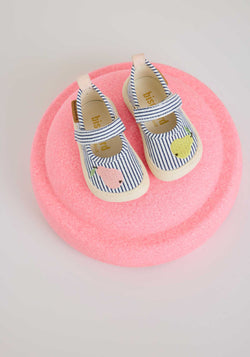 Pantofi interior Barefoot din bumbac - Ballet Pear
