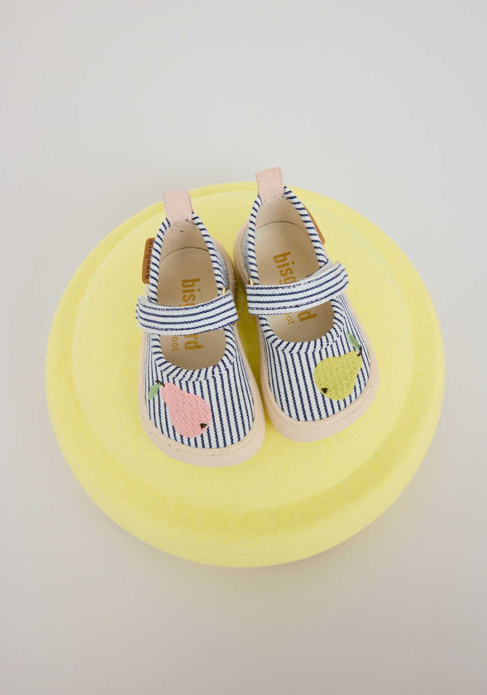Pantofi interior Barefoot din bumbac - Ballet Pear