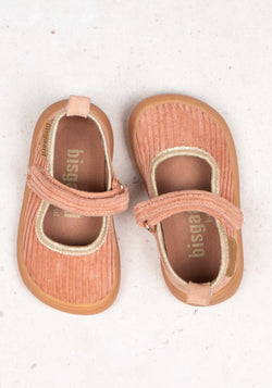 Pantofi interior Barefoot din bumbac - Ballet Rose