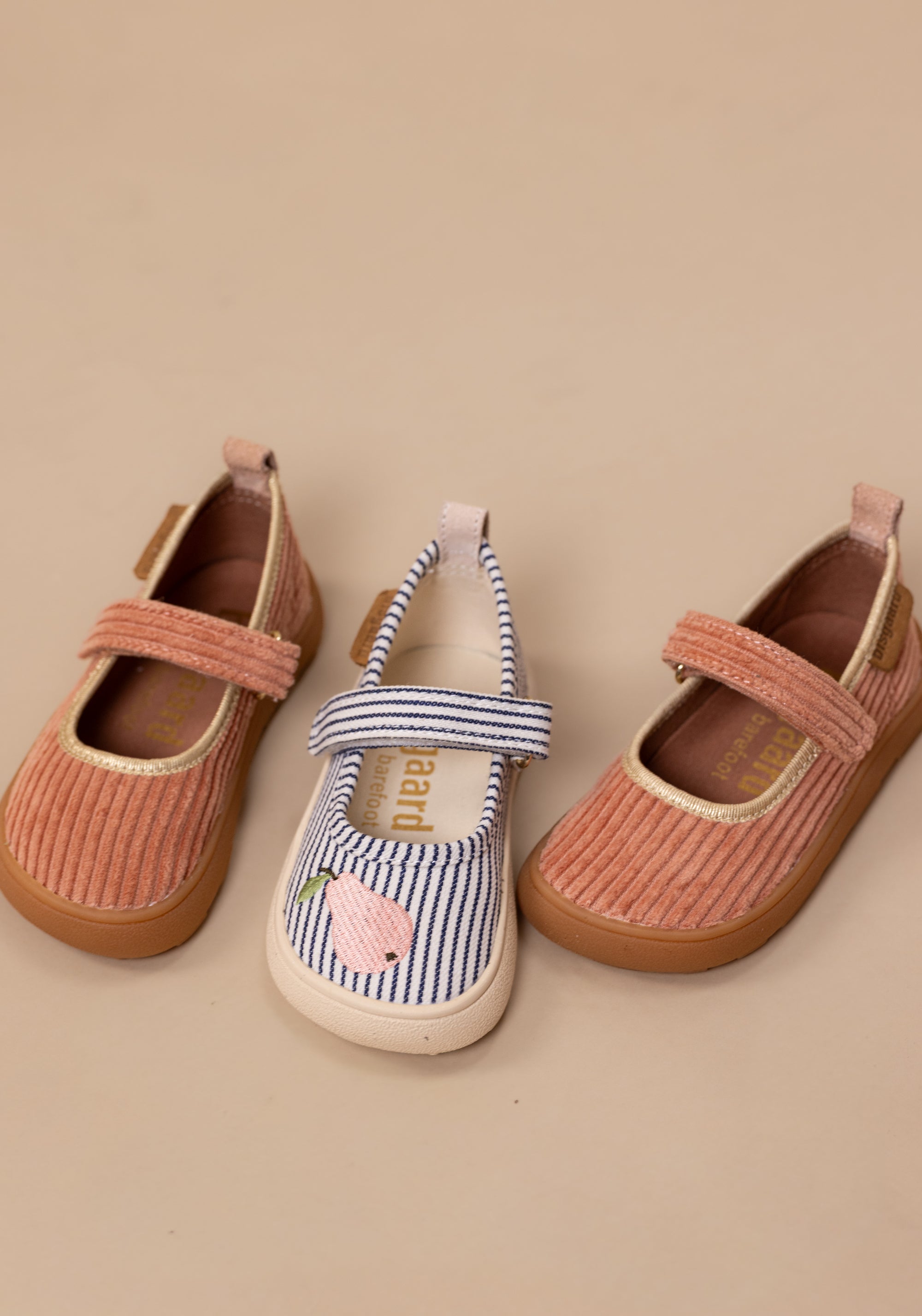 Pantofi interior Barefoot din bumbac - Ballet Rose