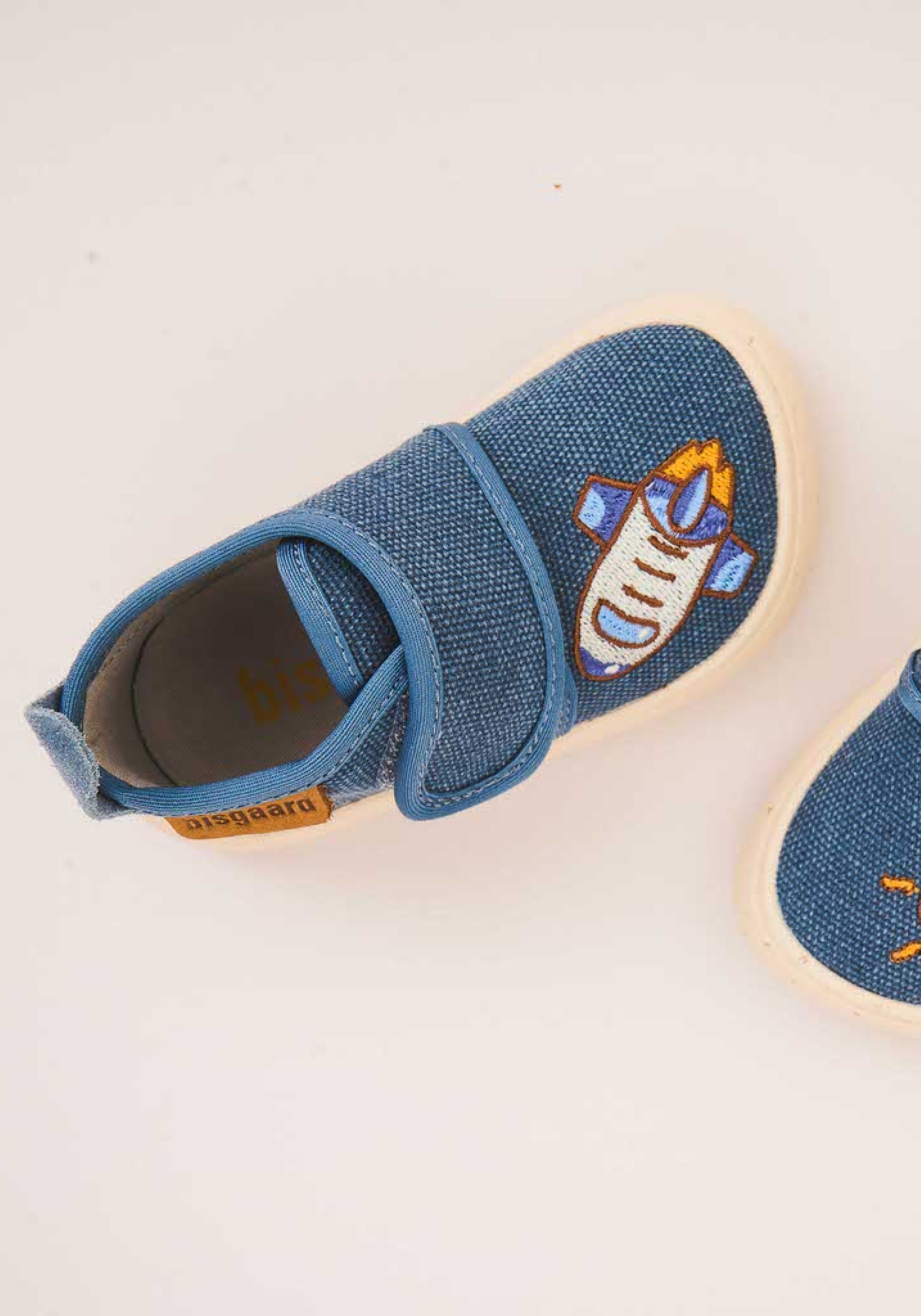 Pantofi interior Barefoot din bumbac - To The Moon