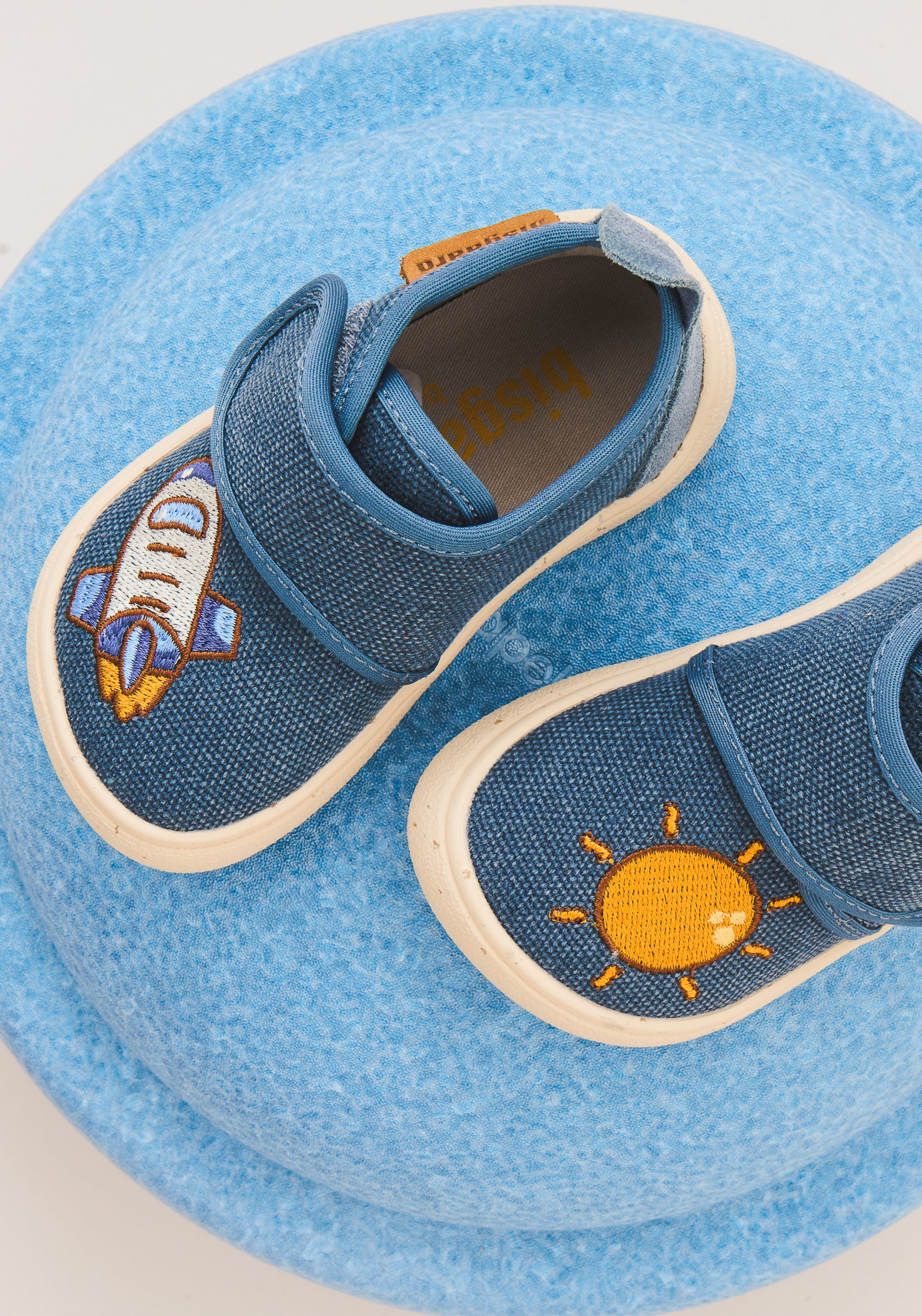 Pantofi interior Barefoot din bumbac - To The Moon