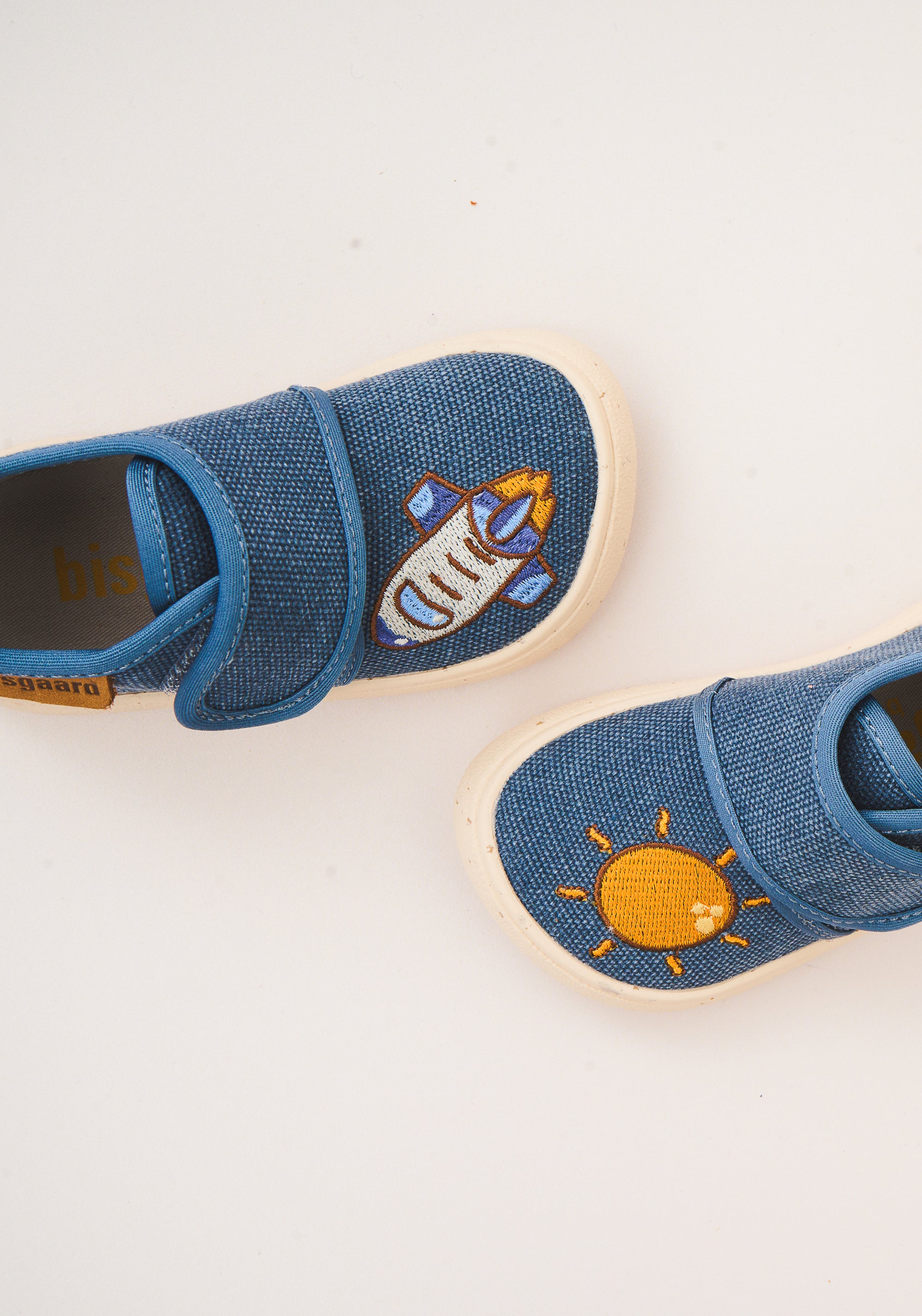 Pantofi interior Barefoot din bumbac - To The Moon