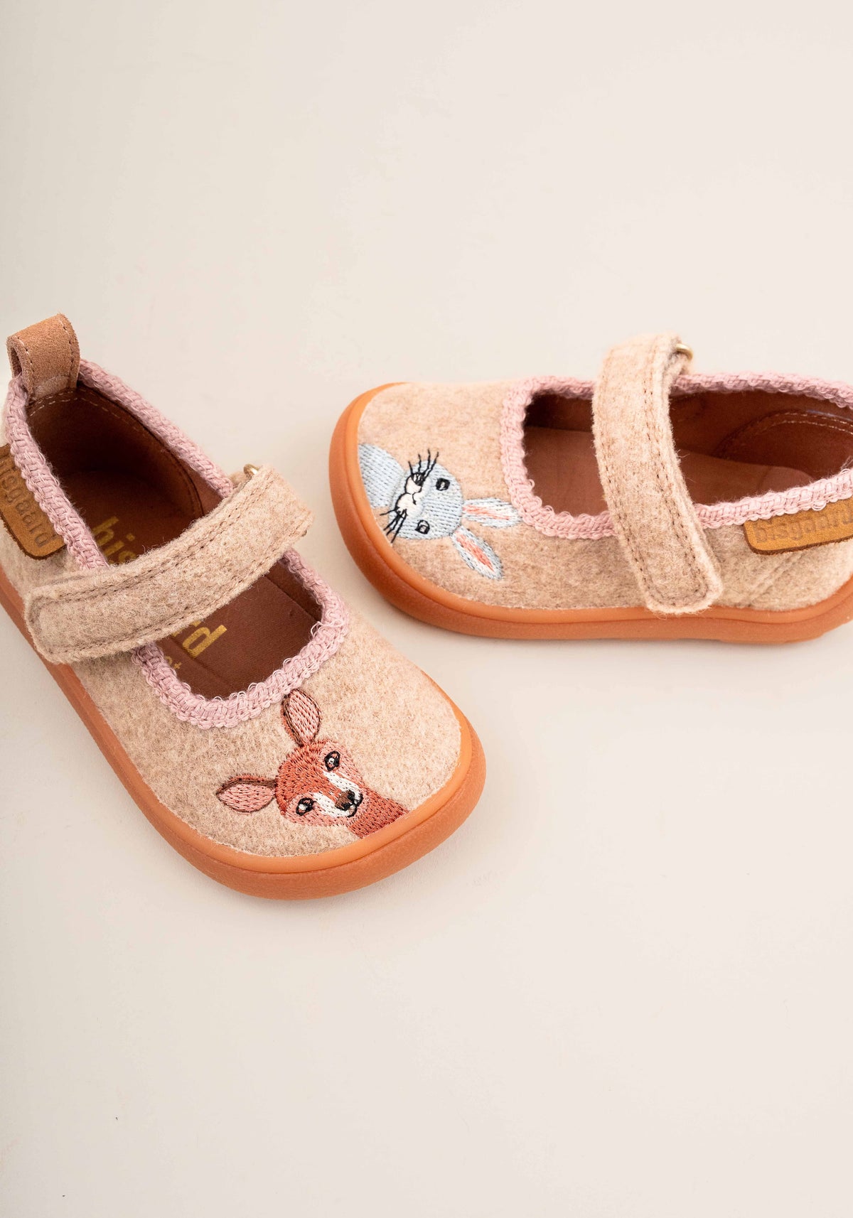 Pantofi interior Barefoot din lână - Ballet Beige
