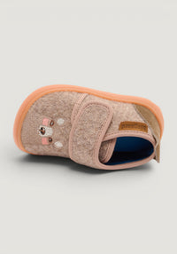 Pantofi interior Barefoot din lână - Brown