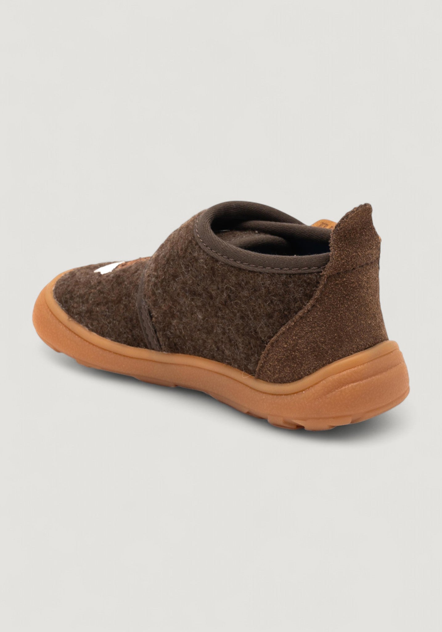 Pantofi interior Barefoot din lână - Miffy Dark Brown