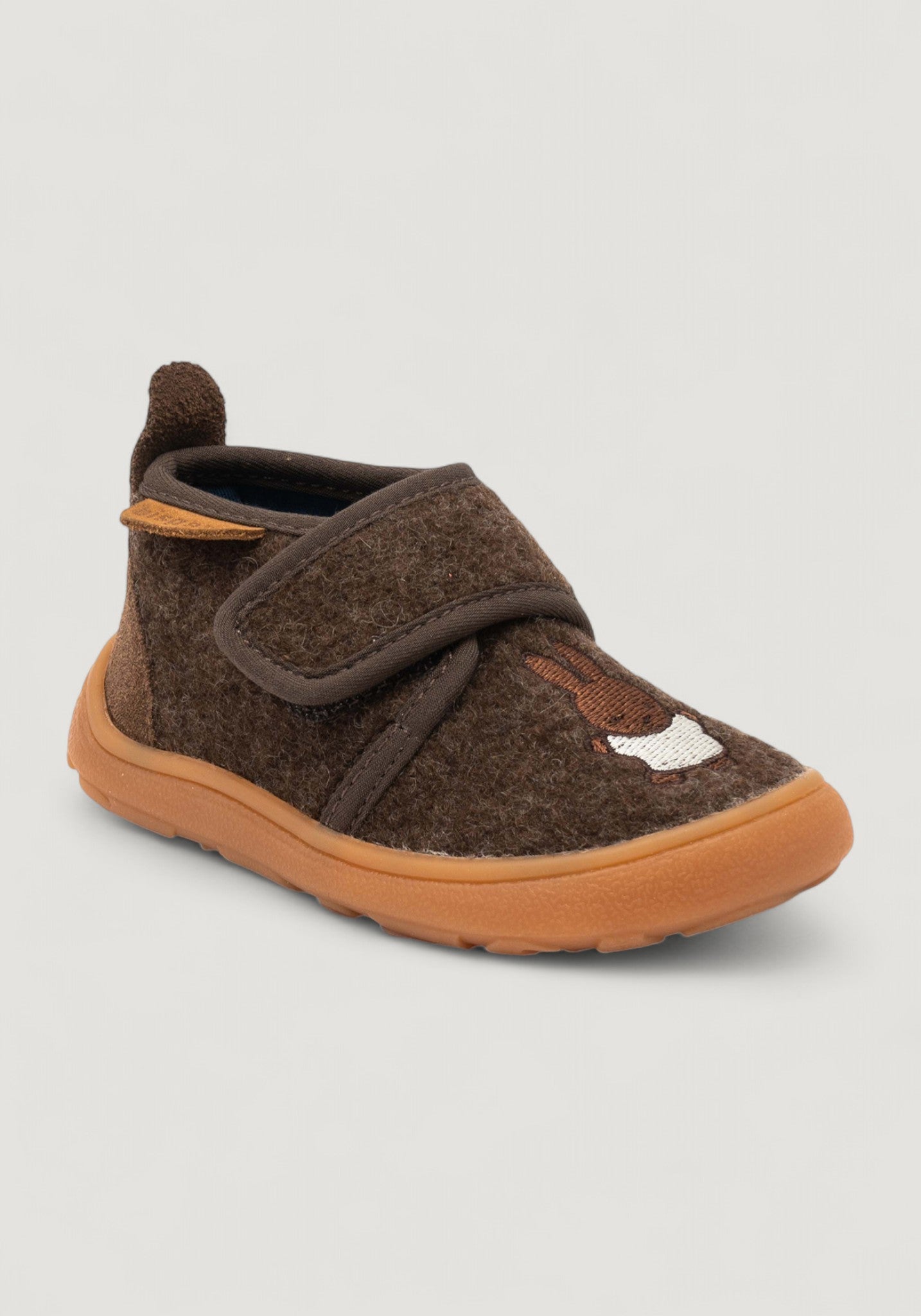Pantofi interior Barefoot din lână - Miffy Dark Brown