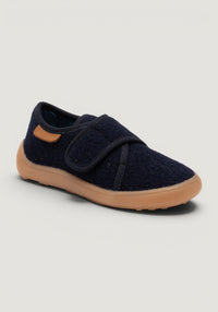 Pantofi interior Barefoot din lână - Pav Dark Blue