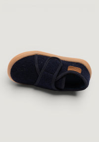 Pantofi interior Barefoot din lână - Pav Dark Blue