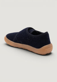 Pantofi interior Barefoot din lână - Pav Dark Blue