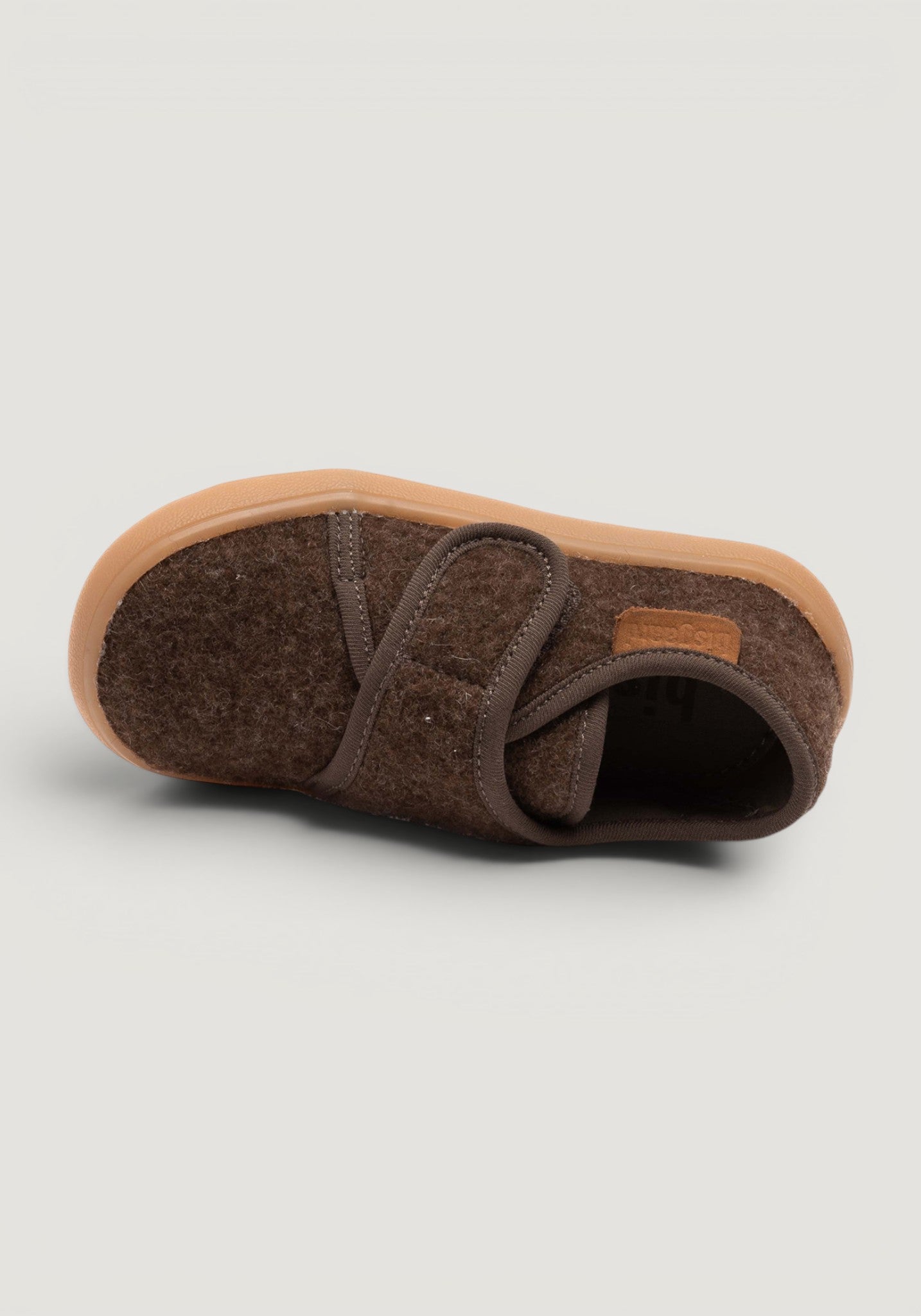 Pantofi interior Barefoot din lână - Pav Dark Brown