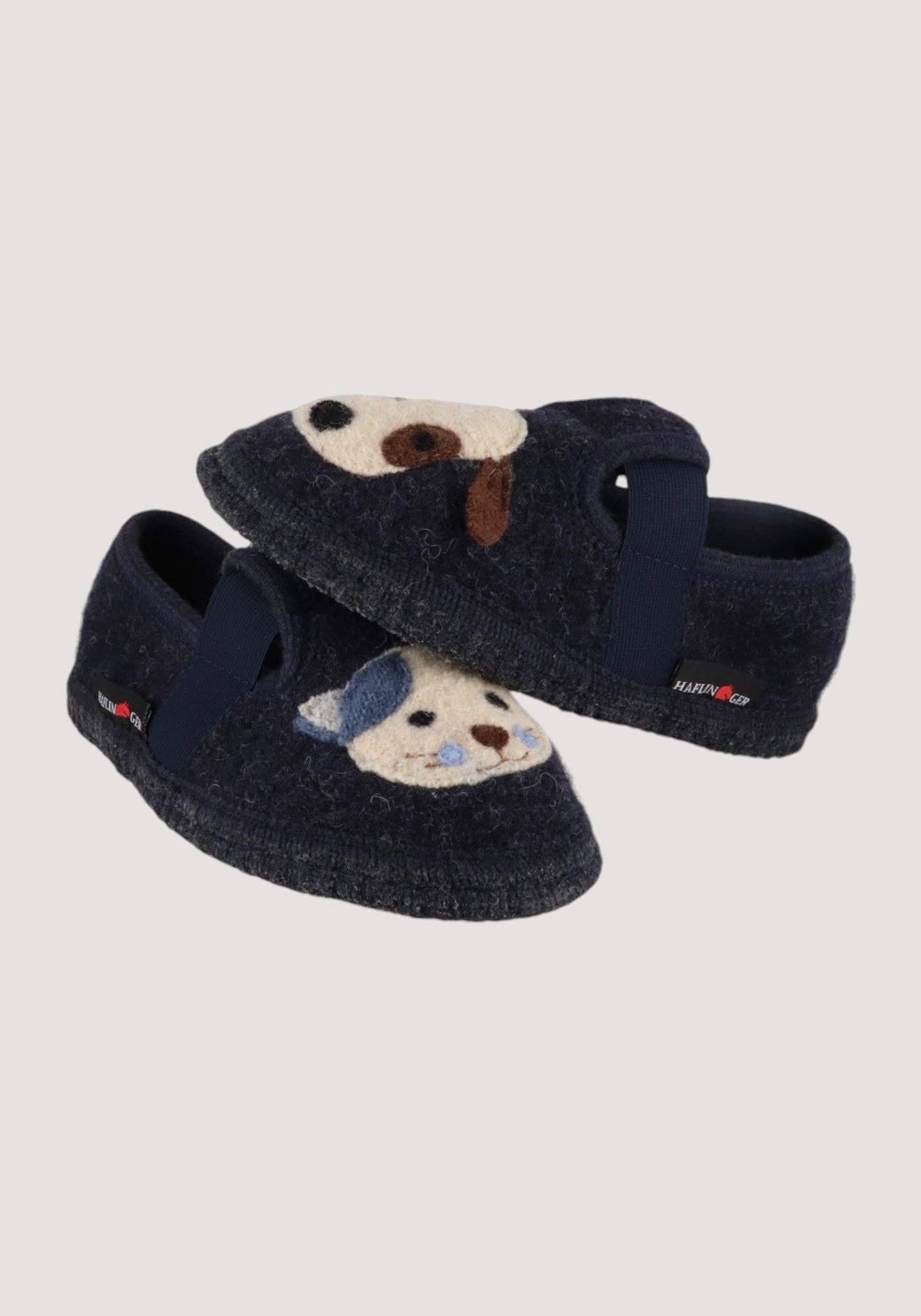 Pantofi interior lână - Pets Dark Blue Haflinger HipHip.ro