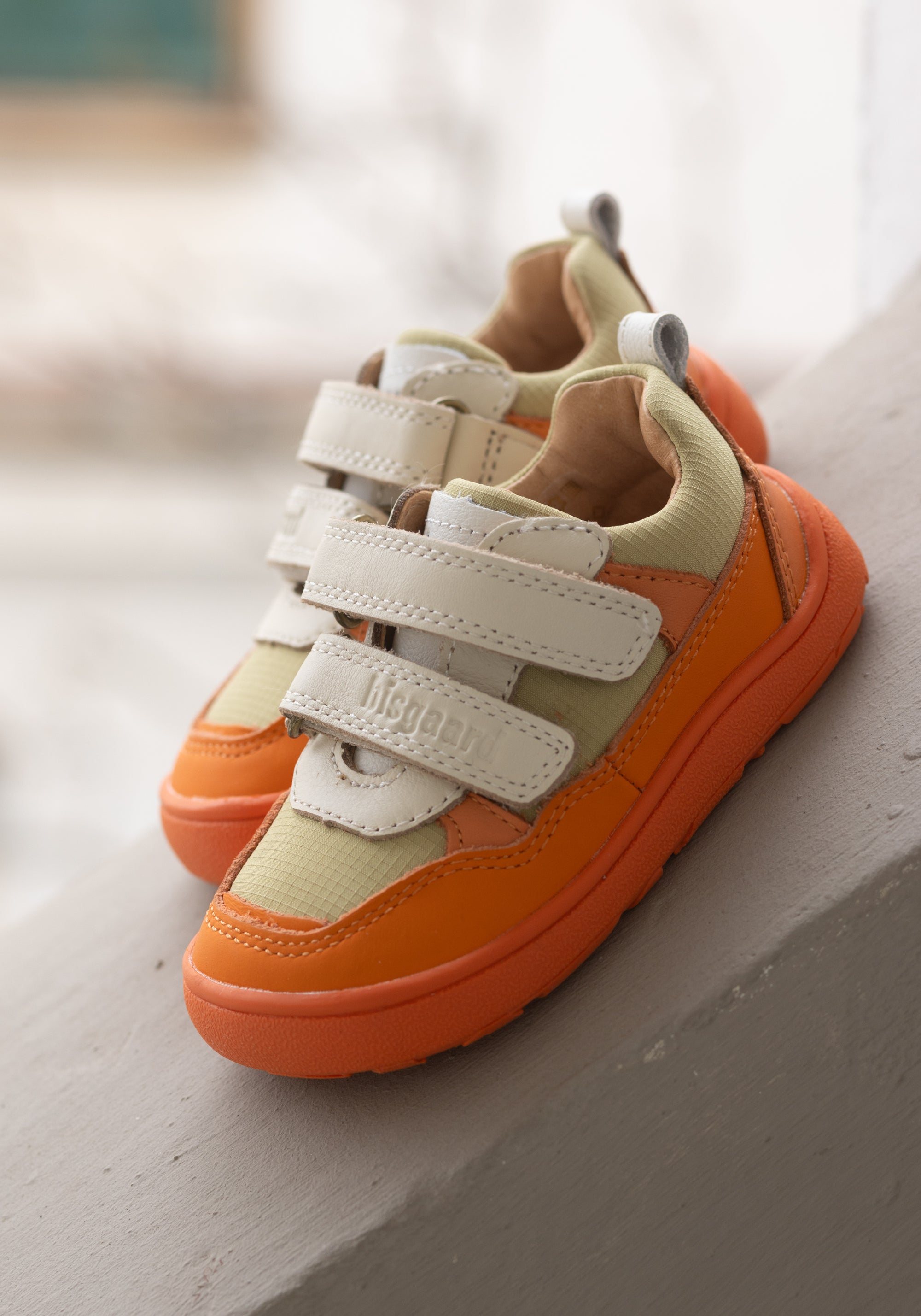 Pantofi sport Barefoot din piele - Elroy Orange