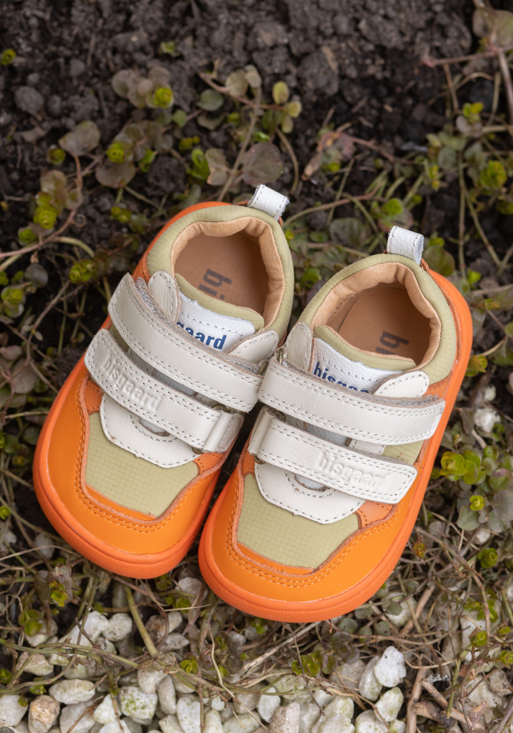 Pantofi sport Barefoot din piele - Elroy Orange