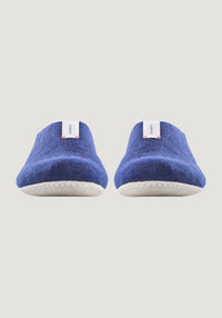 Papuci adulți lână - Mel Navy Blue Baabuk HipHip.ro