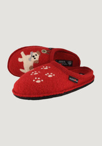Papuci femei lână - Fido Paprika Haflinger HipHip.ro