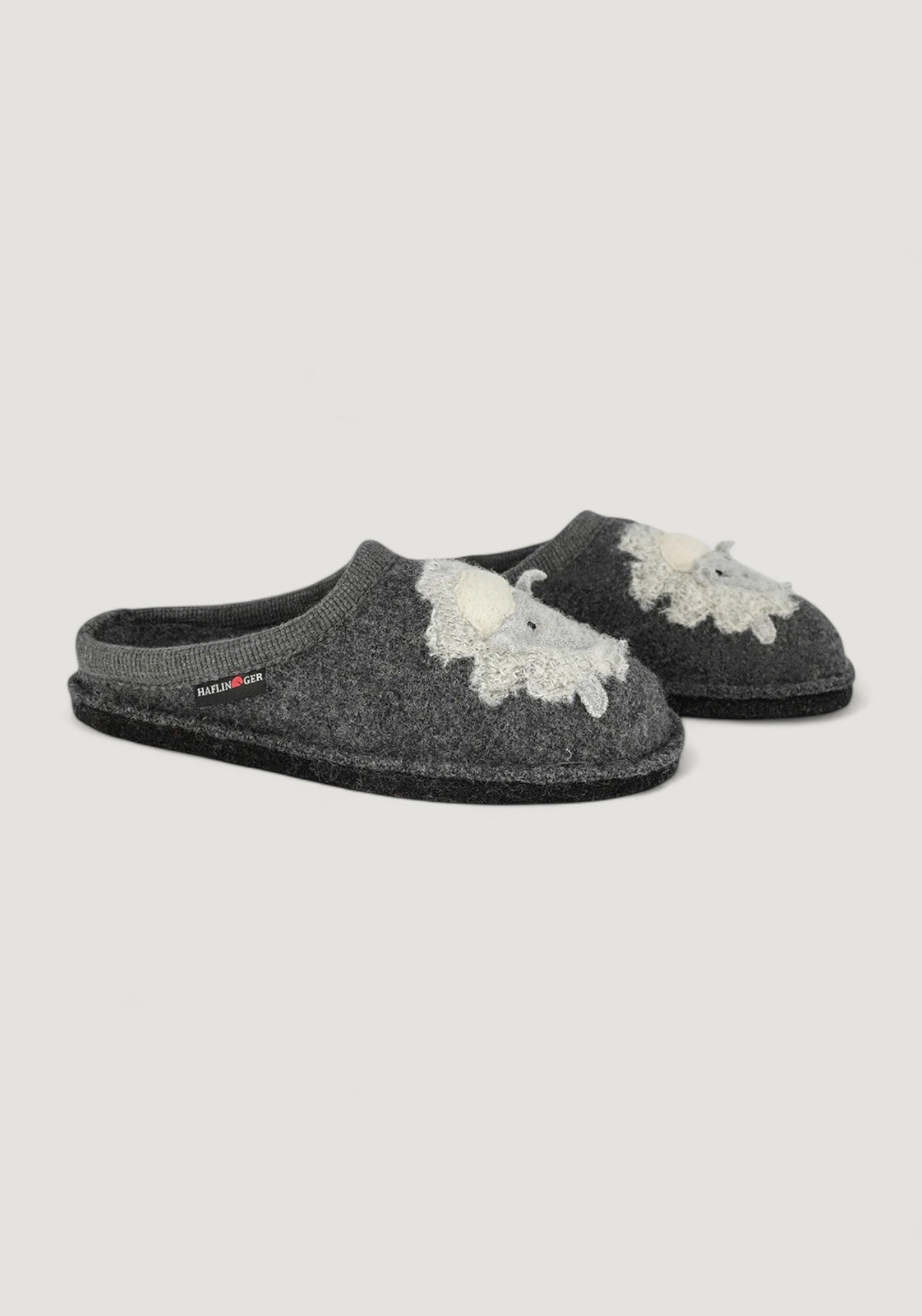 Papuci din lână - Lamby Anthracite