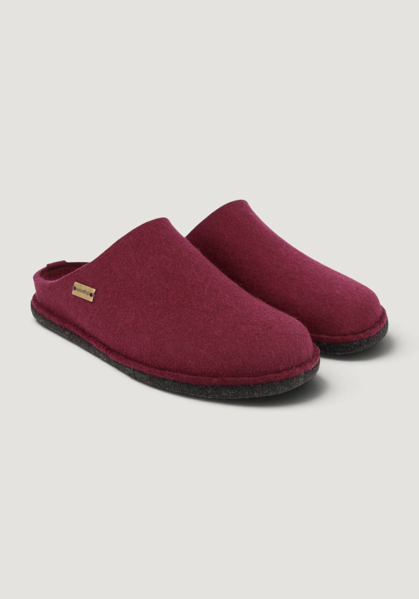 Papuci din lână - Soft Bordeaux