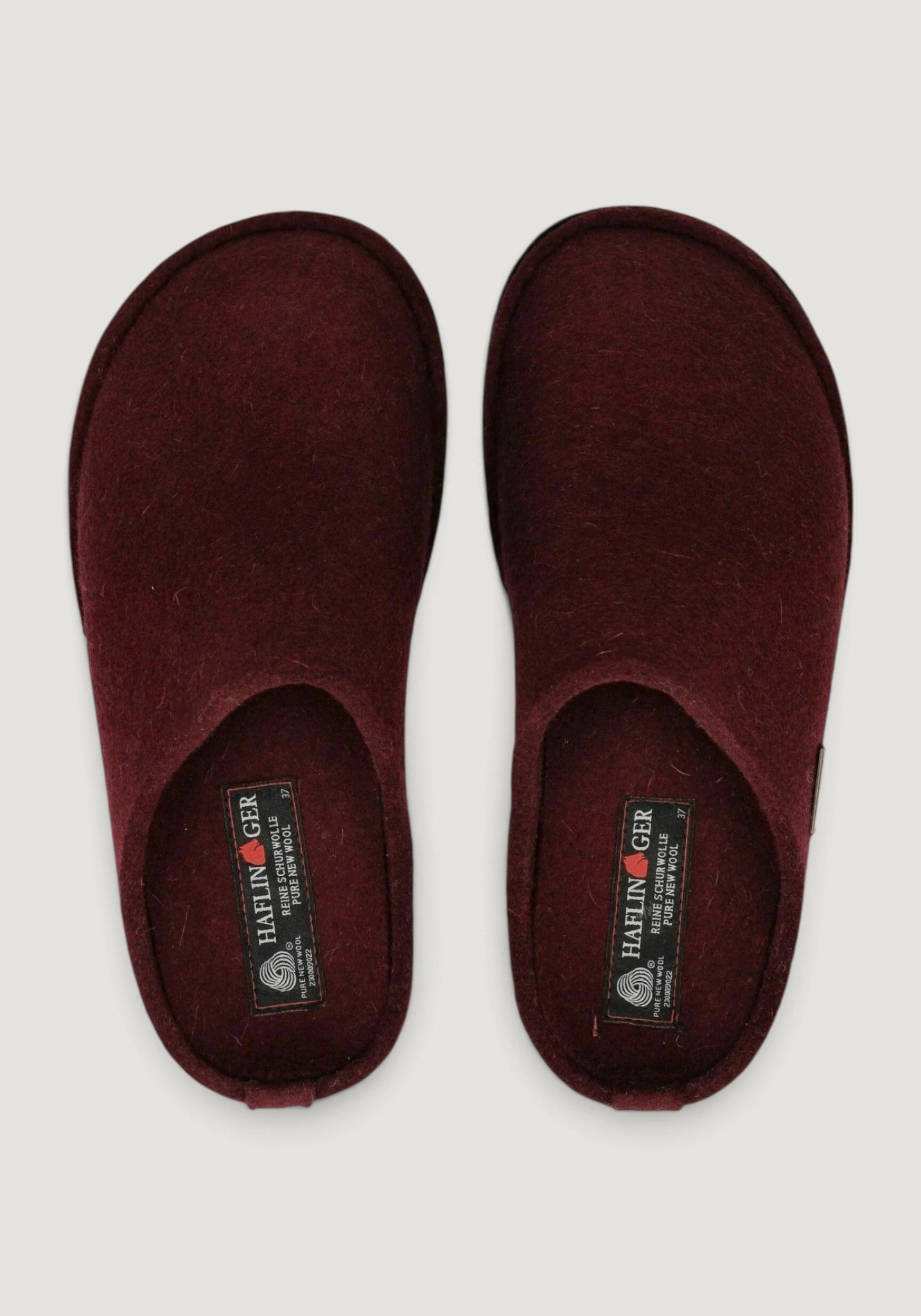 Papuci din lână - Soft Bordeaux