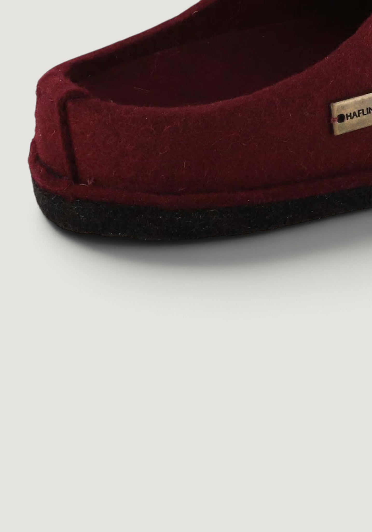 Papuci din lână - Soft Bordeaux