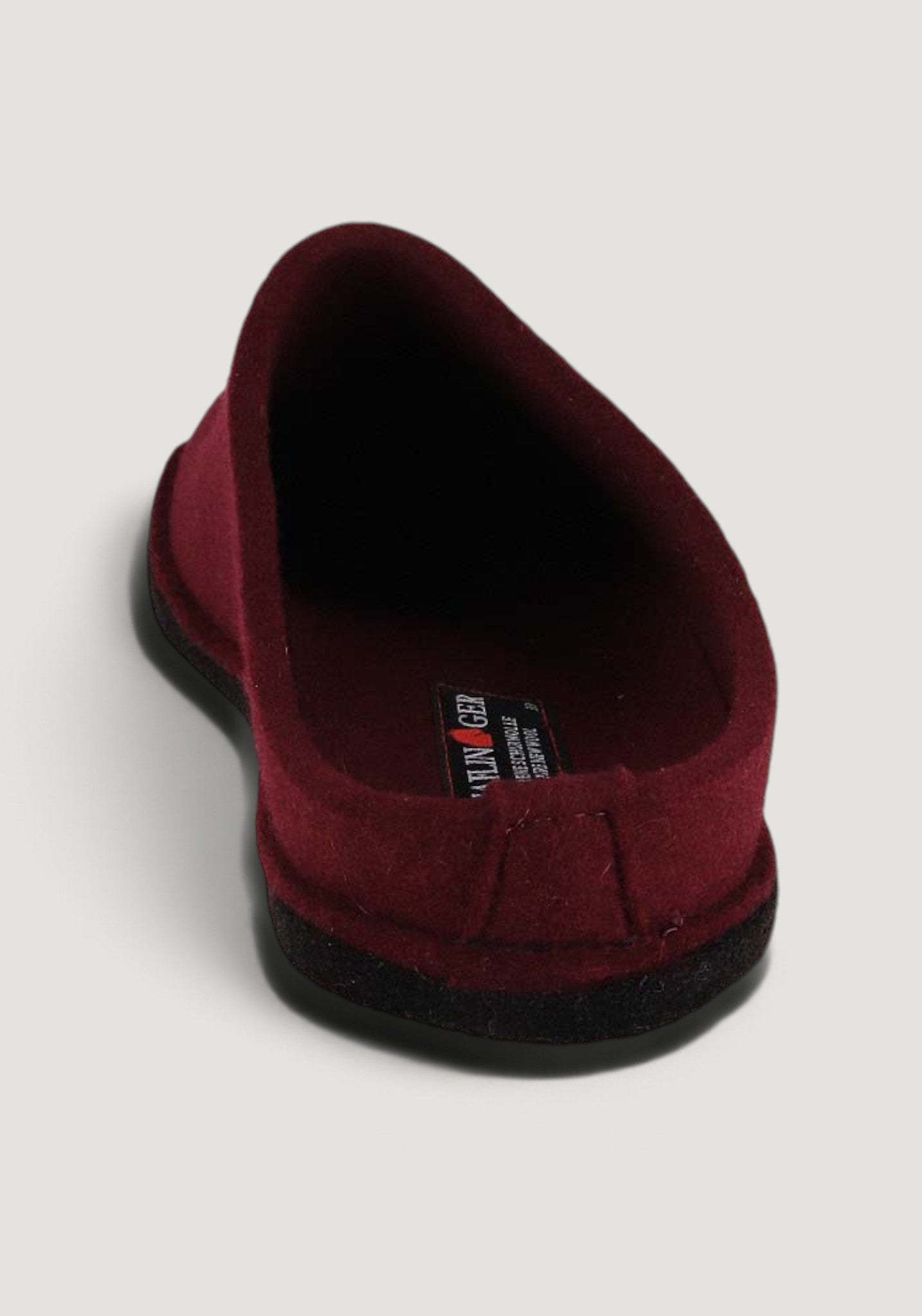 Papuci din lână - Soft Bordeaux