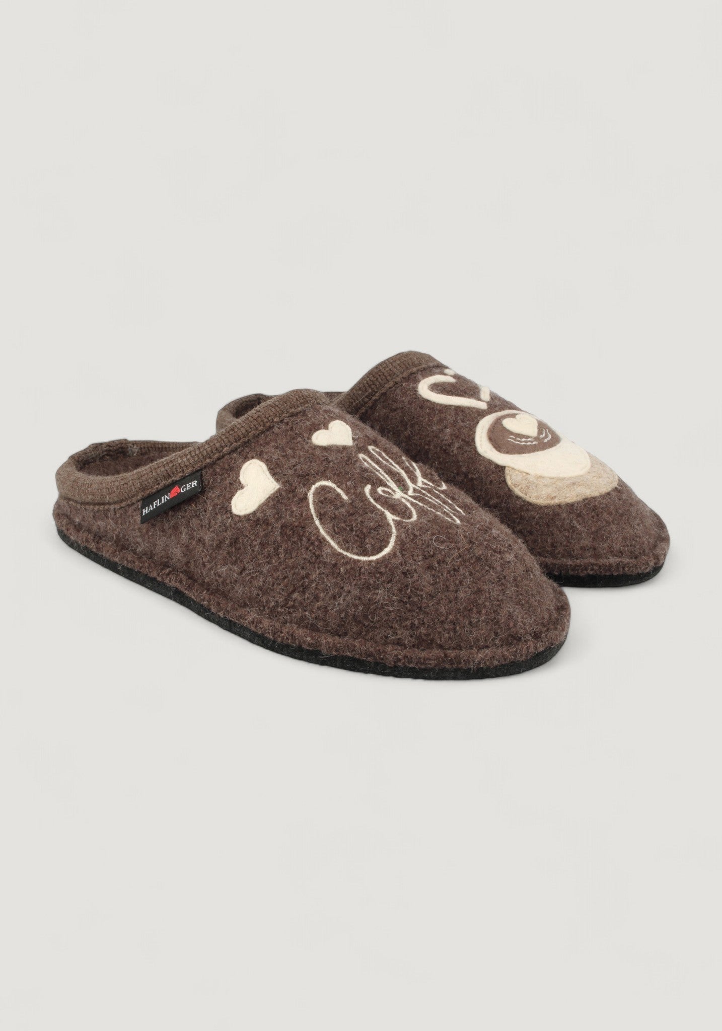 Papuci femei lână - Coffee Time Brown