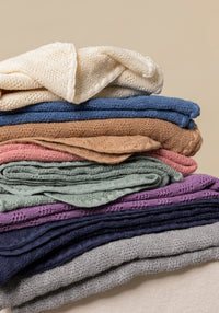 Pătură bebeluși din lână merinos - Jade