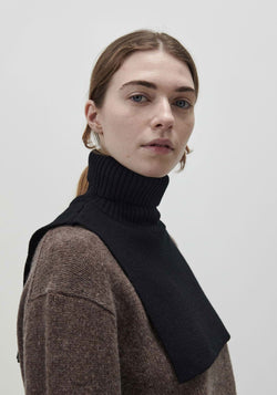 Pieptar din lână merinos - Knit Black