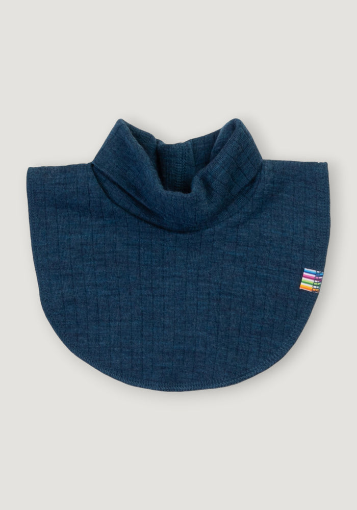 Pieptar dublat din lână merinos - Basic Blue
