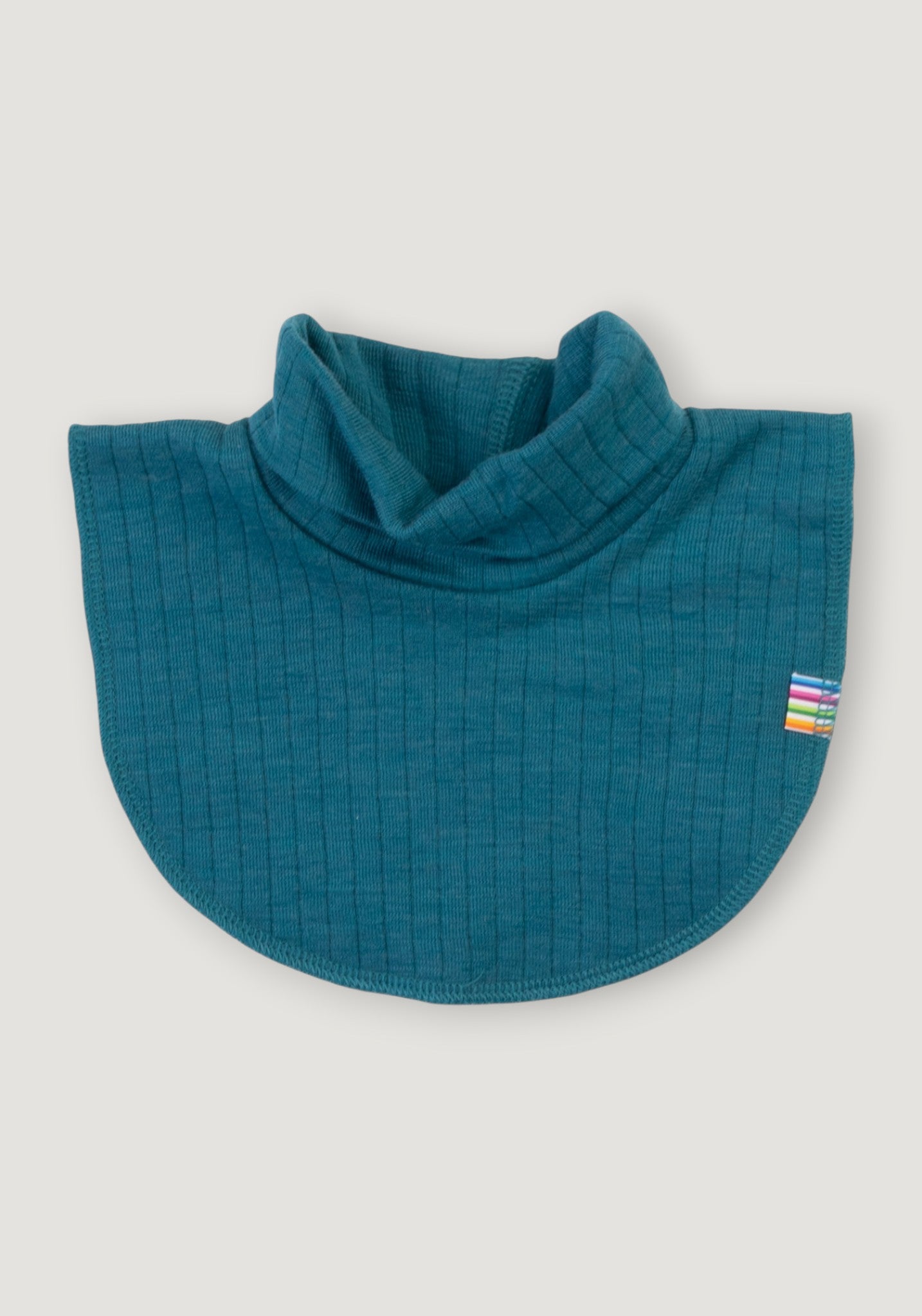 Pieptar dublat din lână merinos - Basic Turquoise