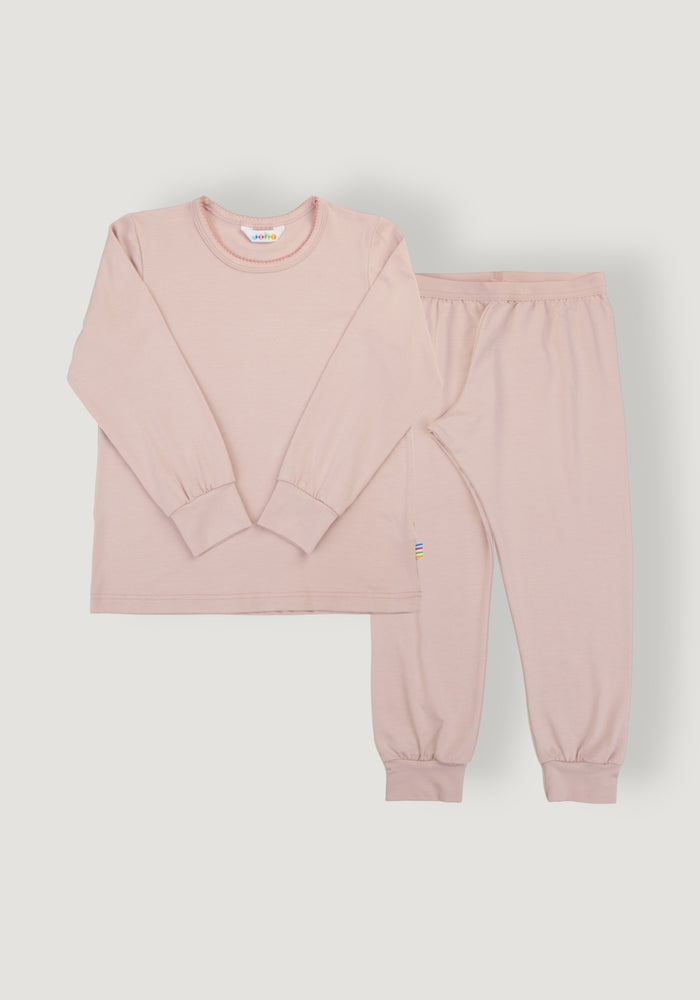 Pijama din bambus - Pale Pink