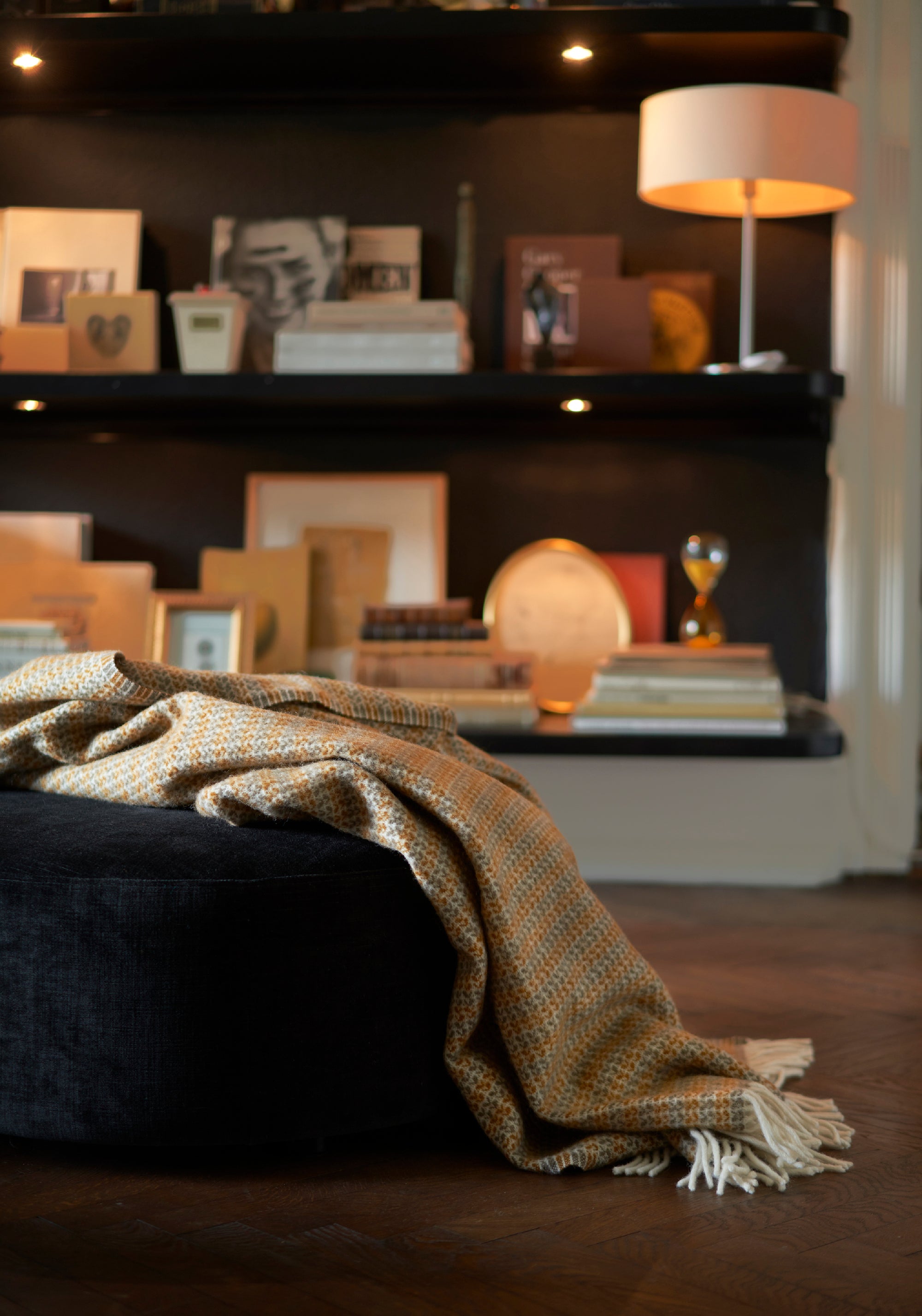 Pled din lână - Curb Creme Caramel