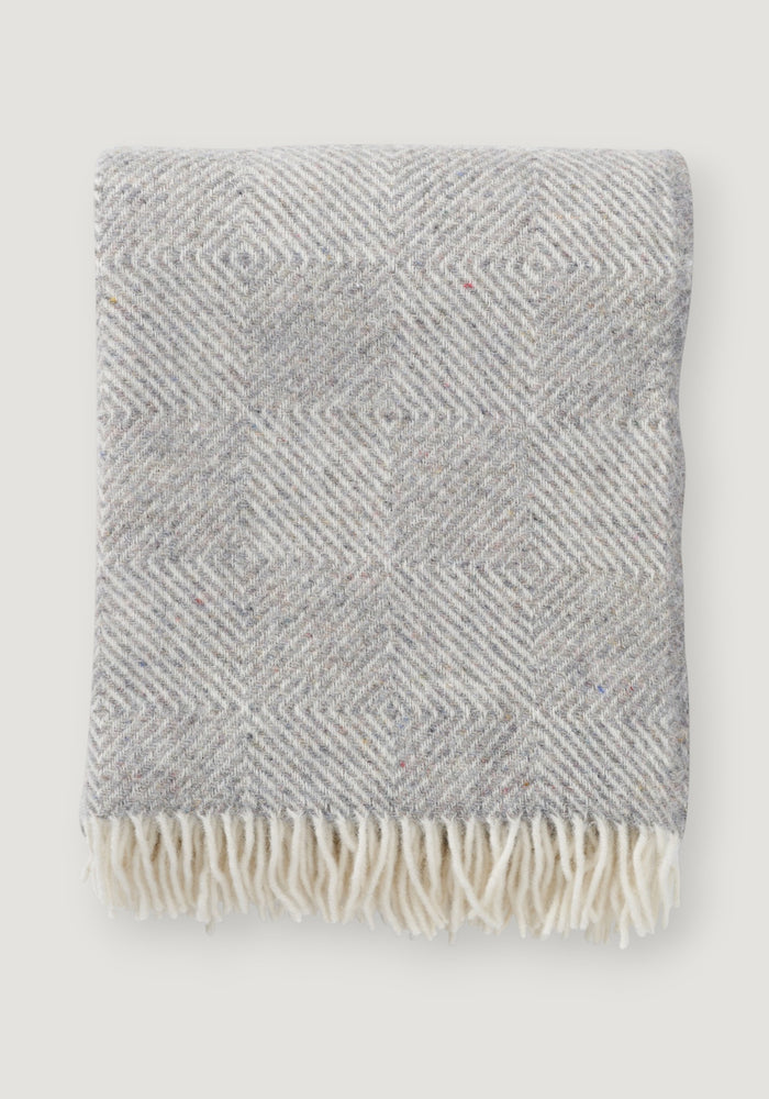 Pled din lână - Gooseye Grey