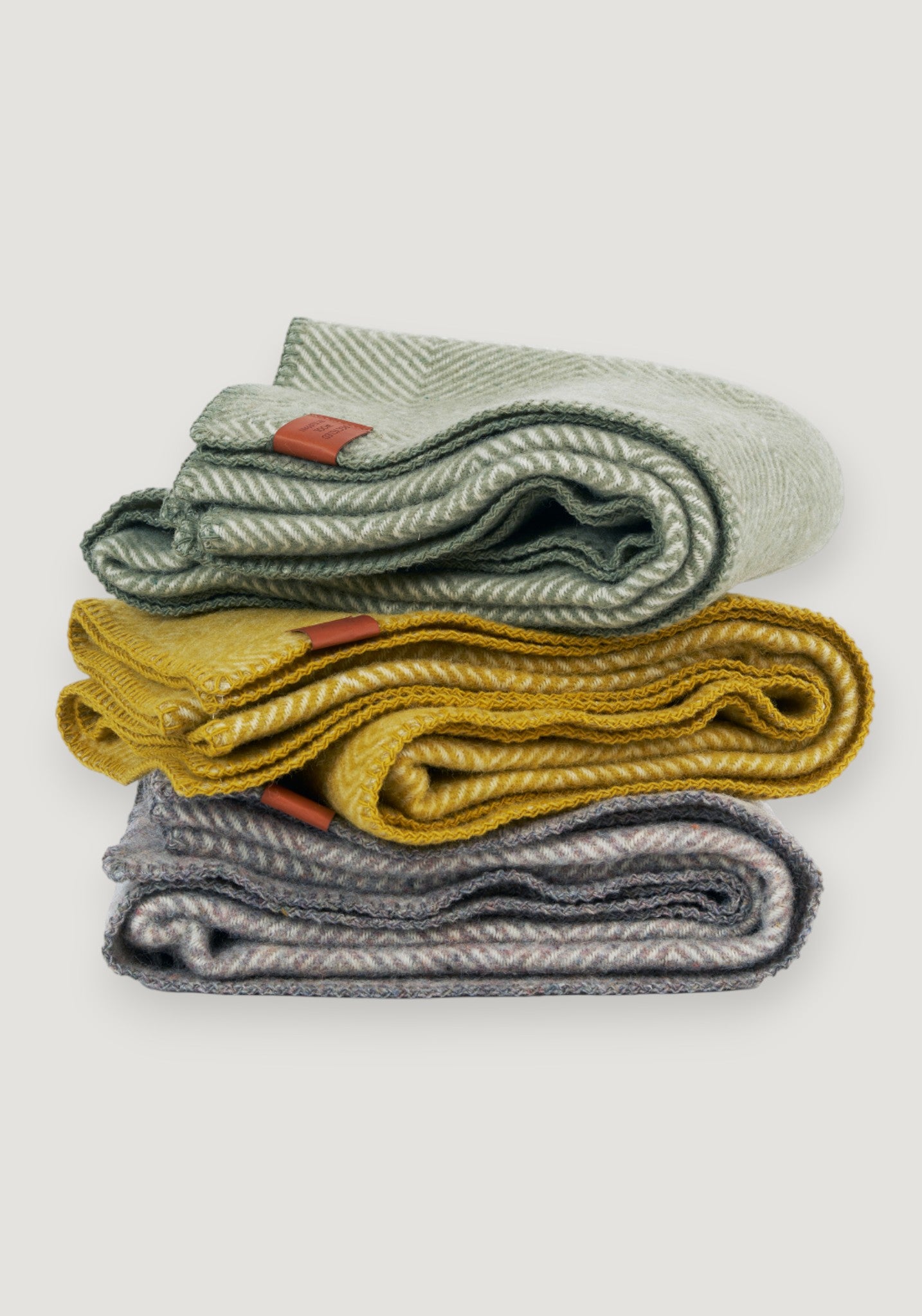 Pled din lână - Gooseye Kids Grey