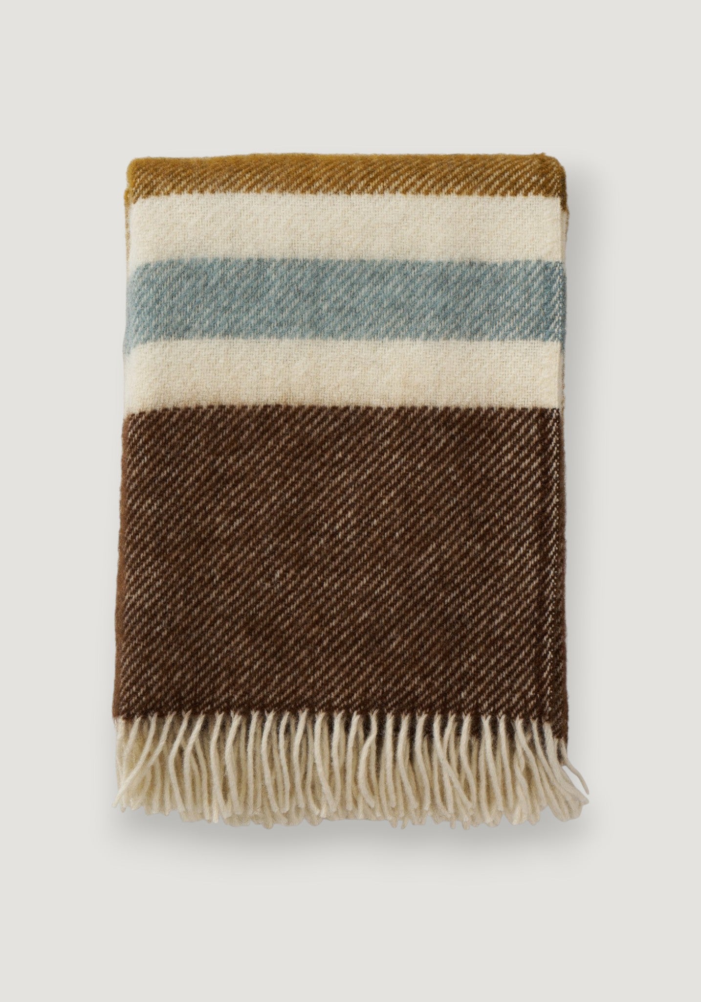 Pled din lână - Gotland Stripe Caramel