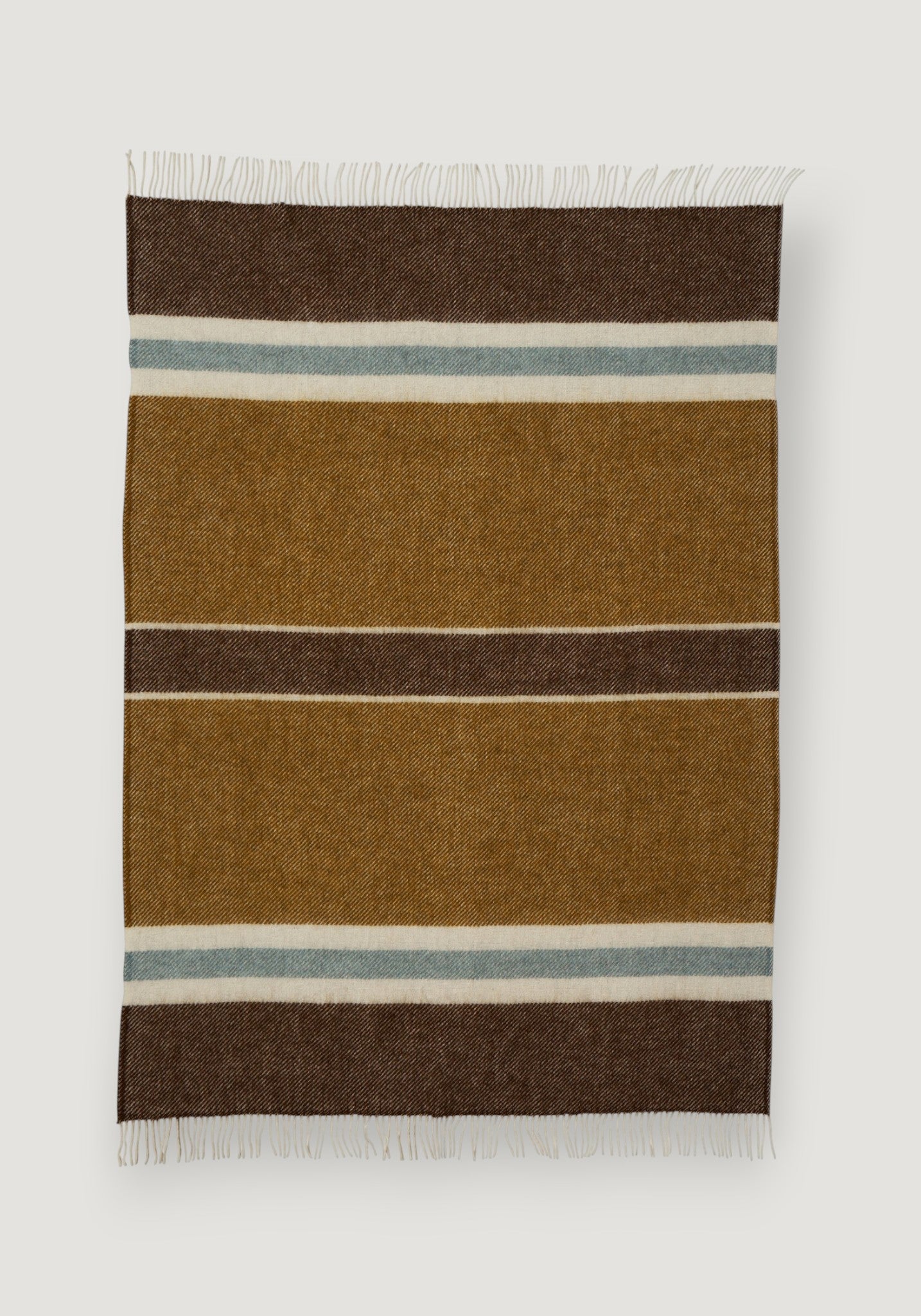 Pled din lână - Gotland Stripe Caramel